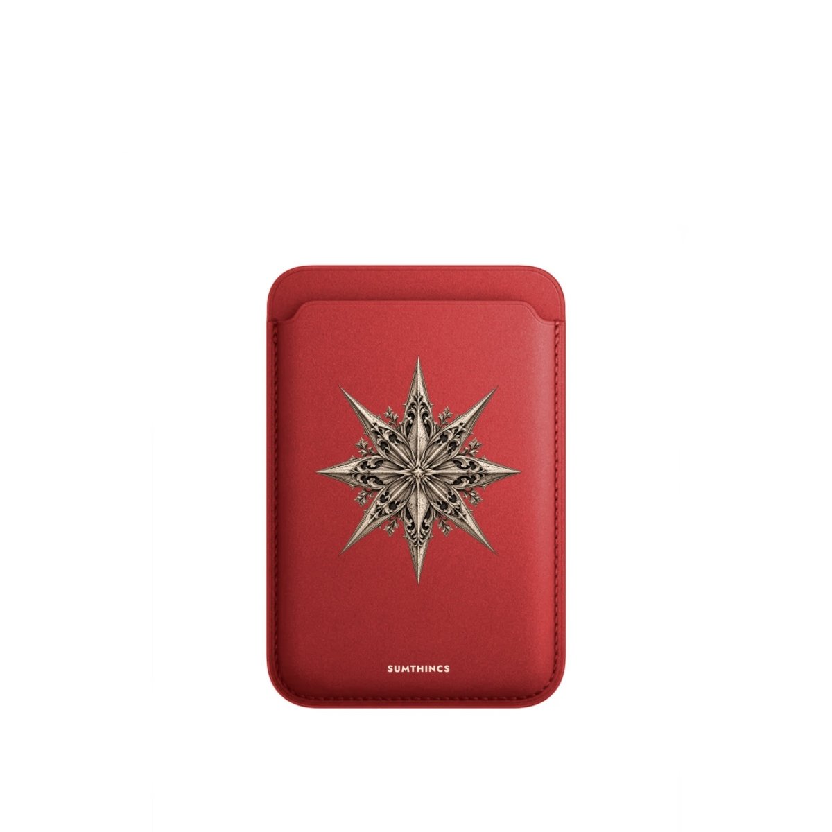 Astraea MagSafe Deri Cüzdan Wallet Kırmızı - Sumthincs