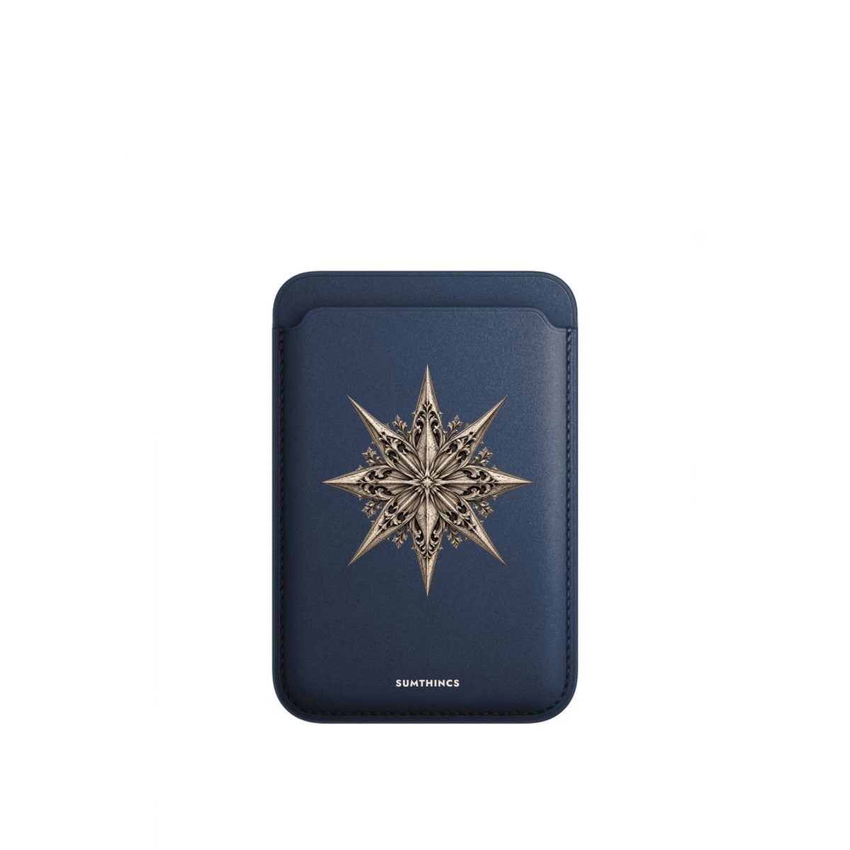 Astraea MagSafe Deri Cüzdan Wallet Pasifik Mavi - Sumthincs