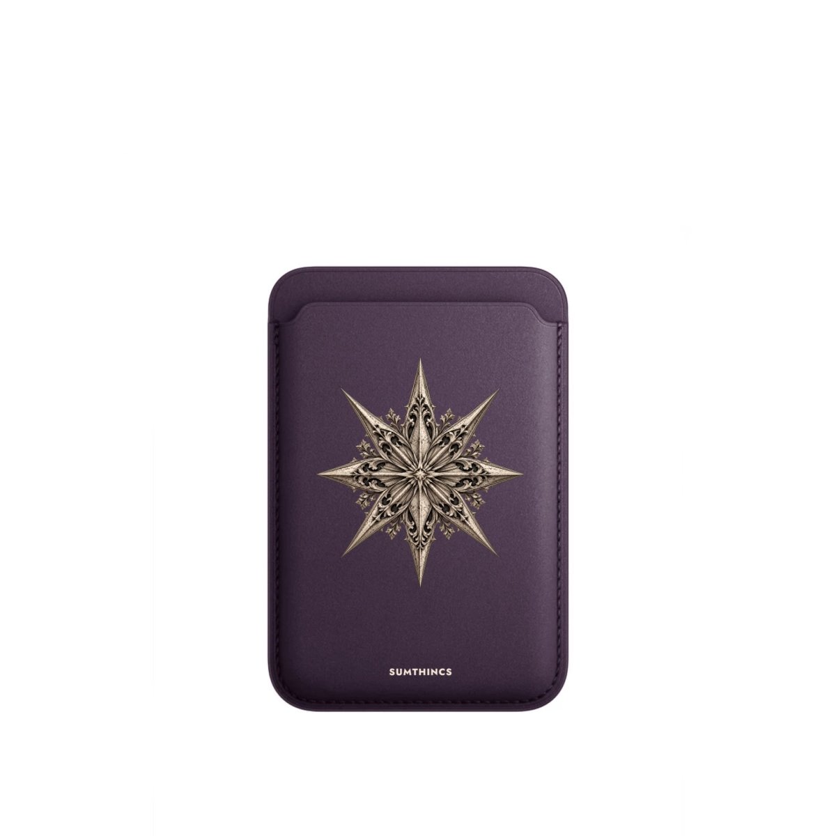 Astraea MagSafe Deri Cüzdan Wallet Mor - Sumthincs