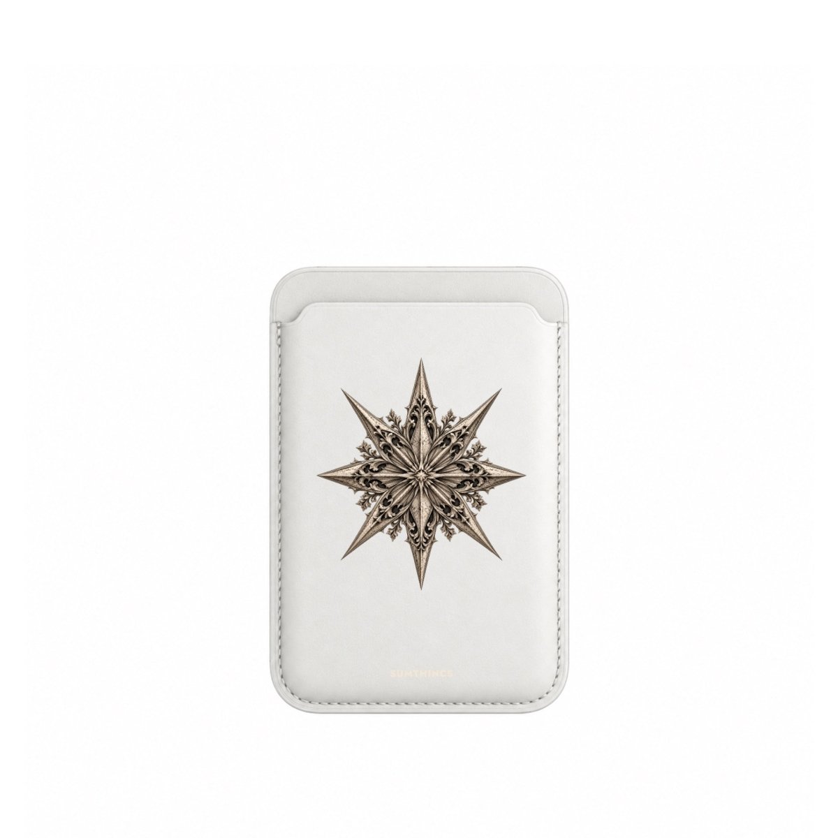 Astraea MagSafe Deri Cüzdan Wallet Beyaz - Sumthincs