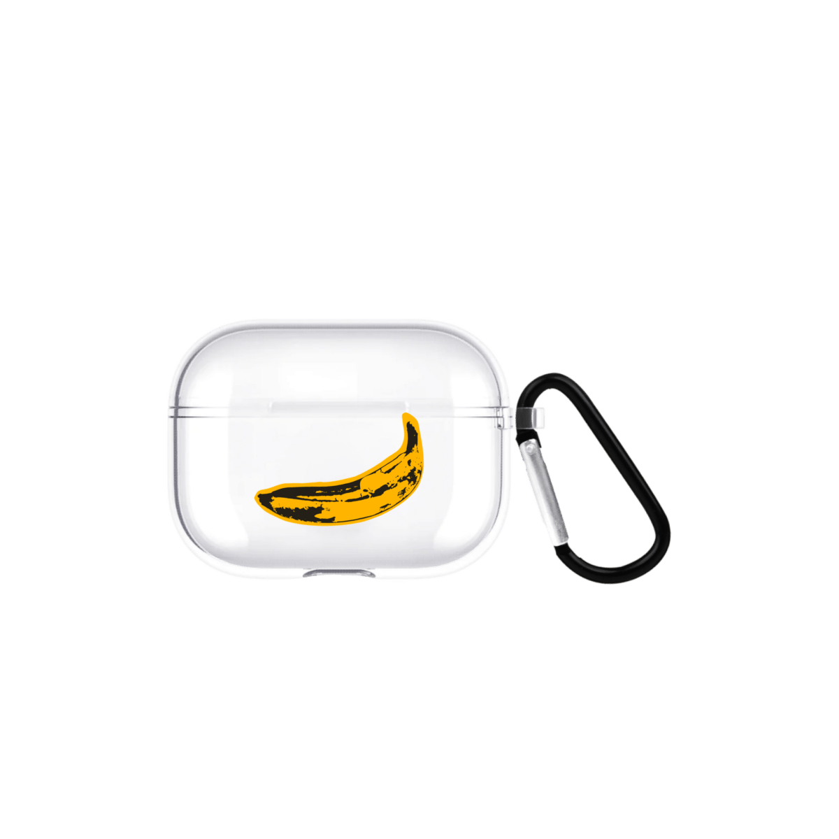 Banana AirPods Pro Şeffaf Silikon Kılıf Beyaz Şeffaf - SUMTHINCS