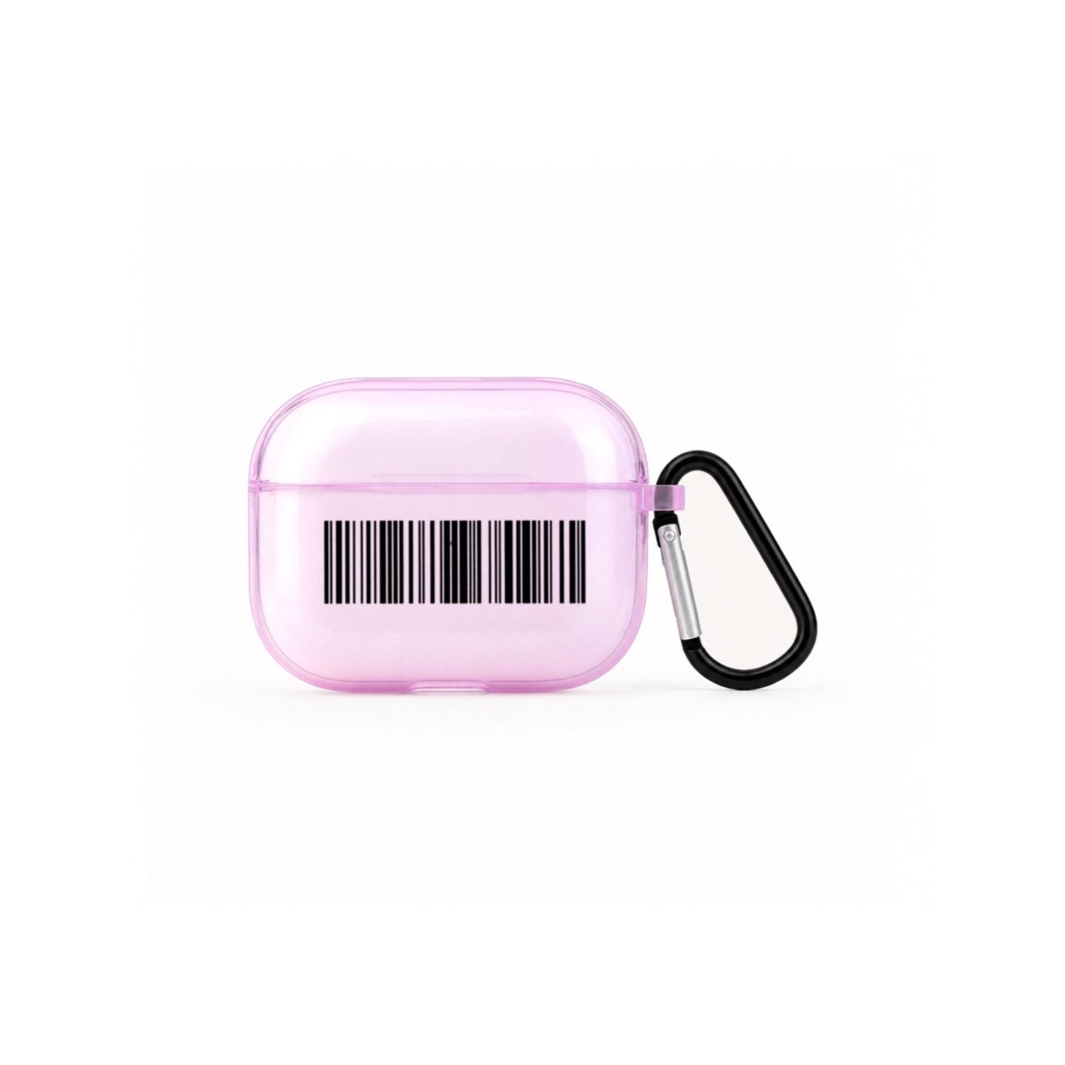 Barcode AirPods Pro Şeffaf Silikon Kılıf Lila - Sumthincs