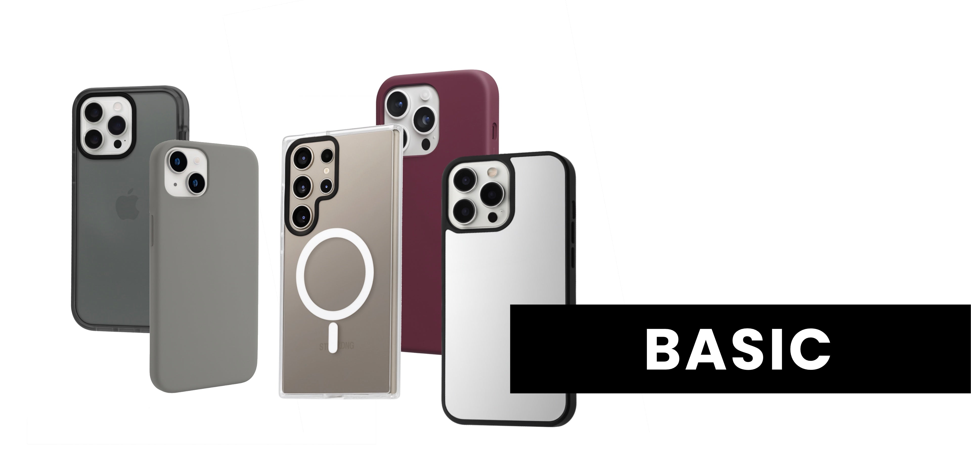 basic baskısız telefon kılıfı