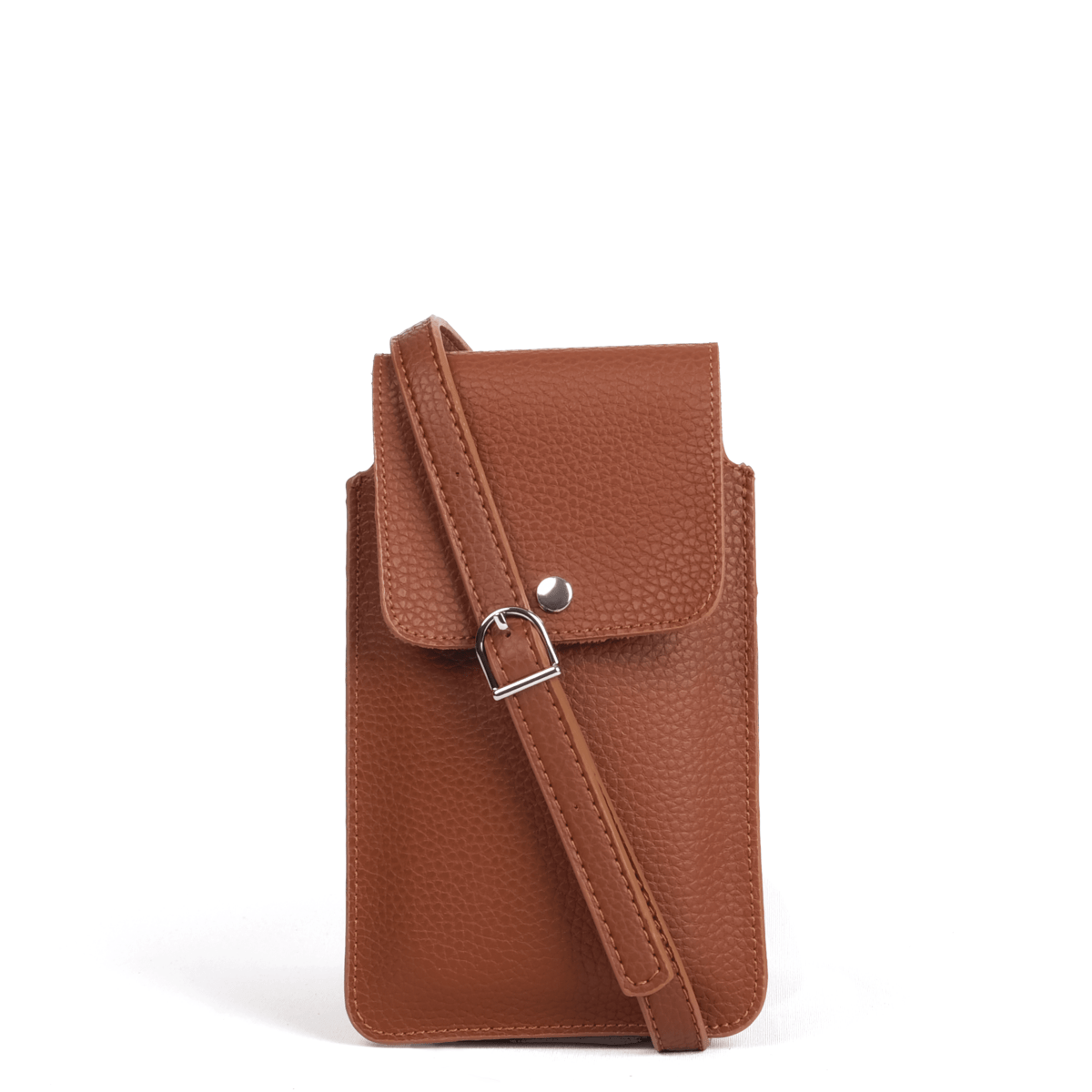 Brown Deri Telefon Çantası - SUMTHINCS