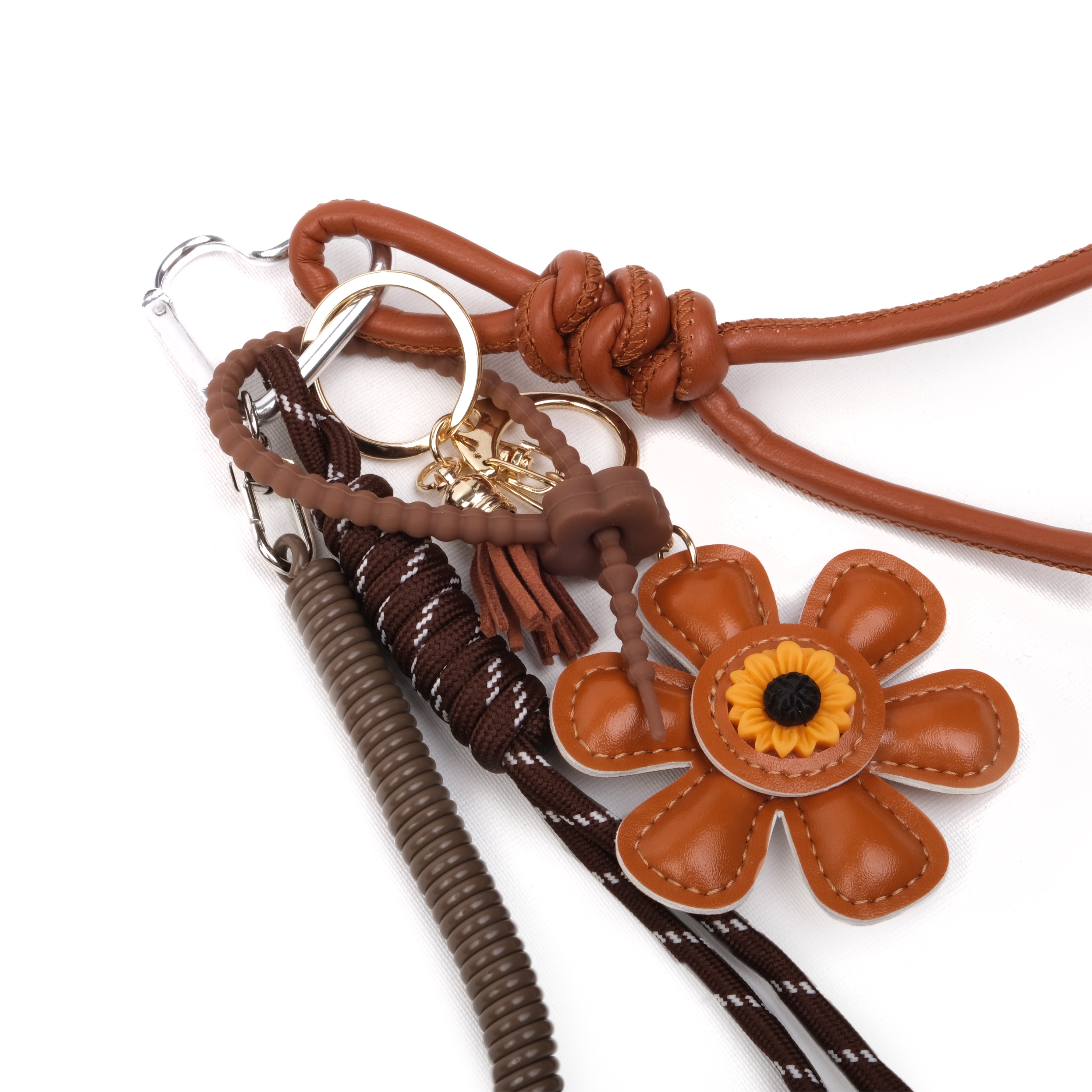 Charm Keychain Brown Flower Süs - SUMTHINCS