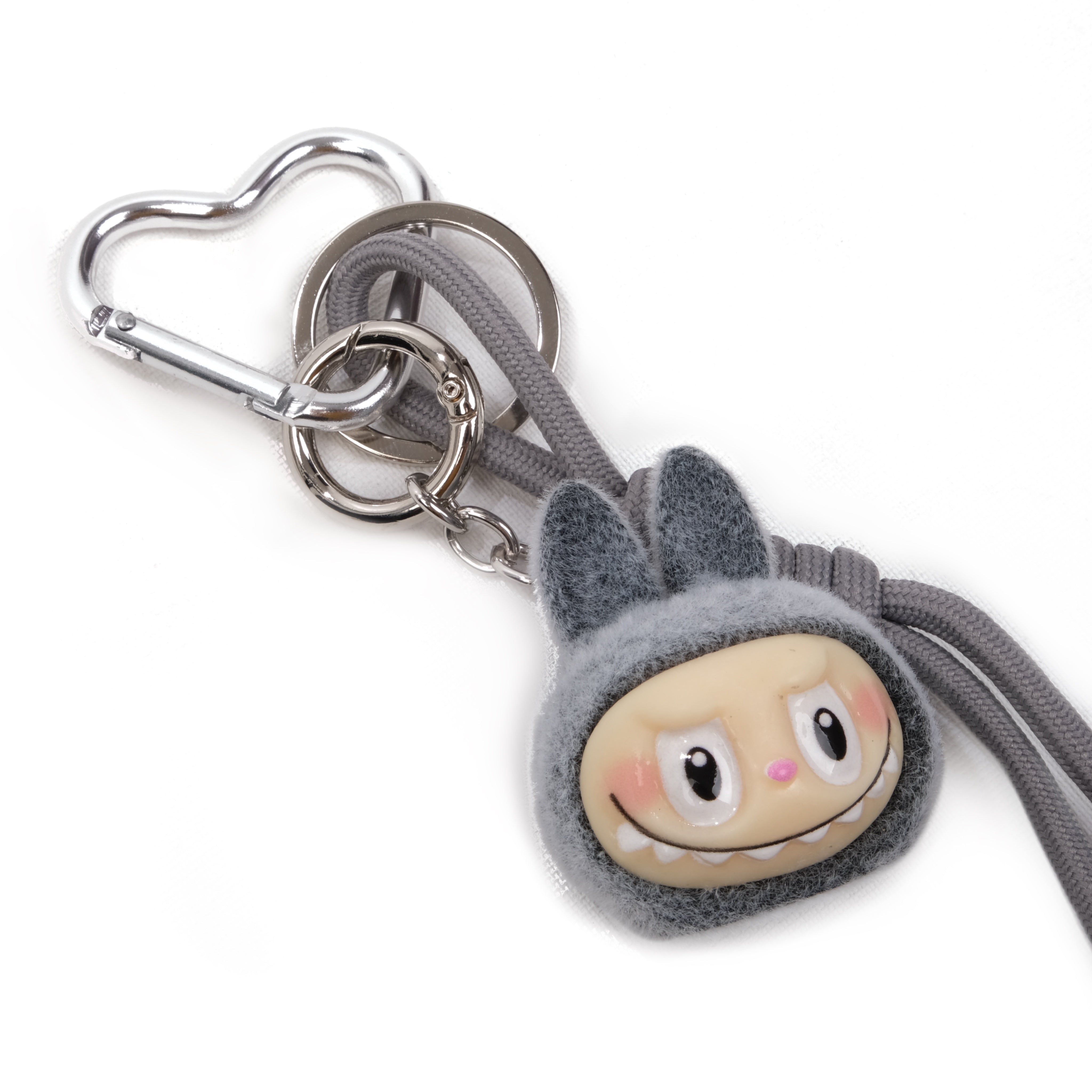 Charm Keychain Grey Labubu Mini Süs - SUMTHINCS