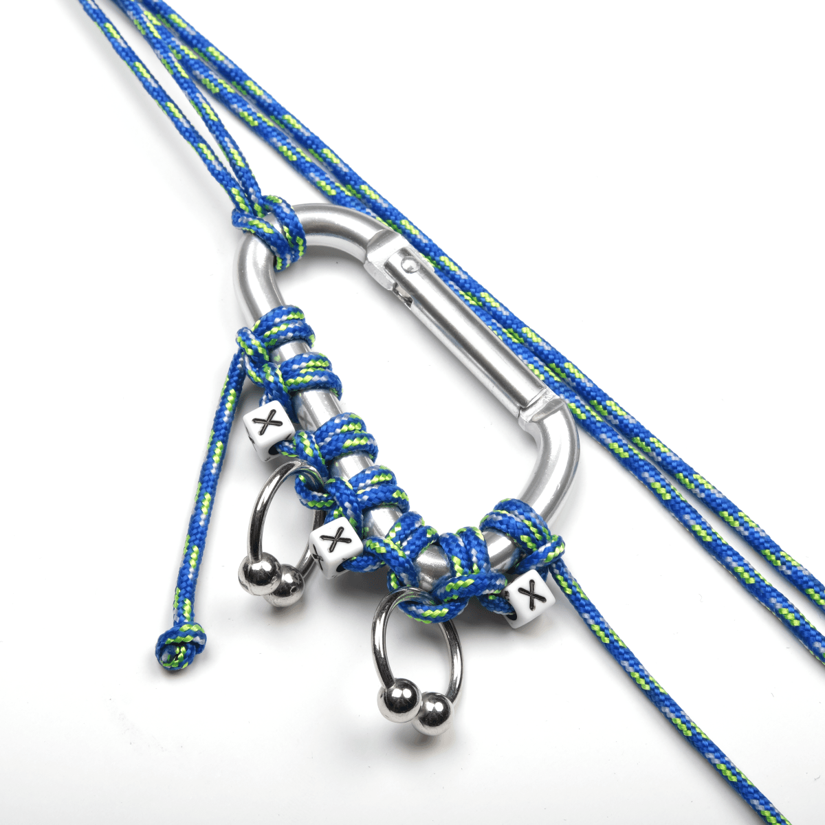 Charm Keychain Karabiner Süs Mavi ve Metal - SUMTHINCS