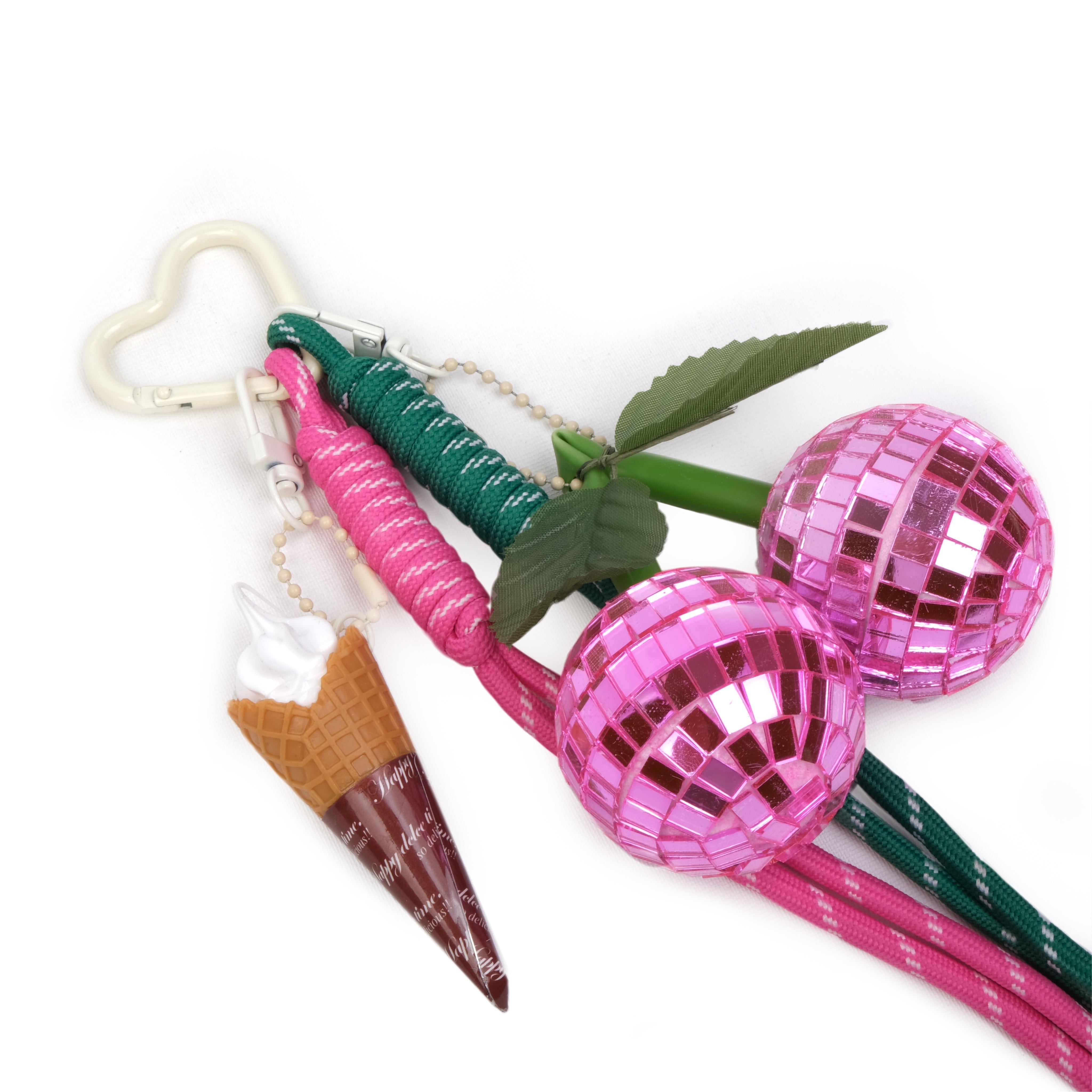 Charm Keychain Pink Cherry Disco Süs - SUMTHINCS