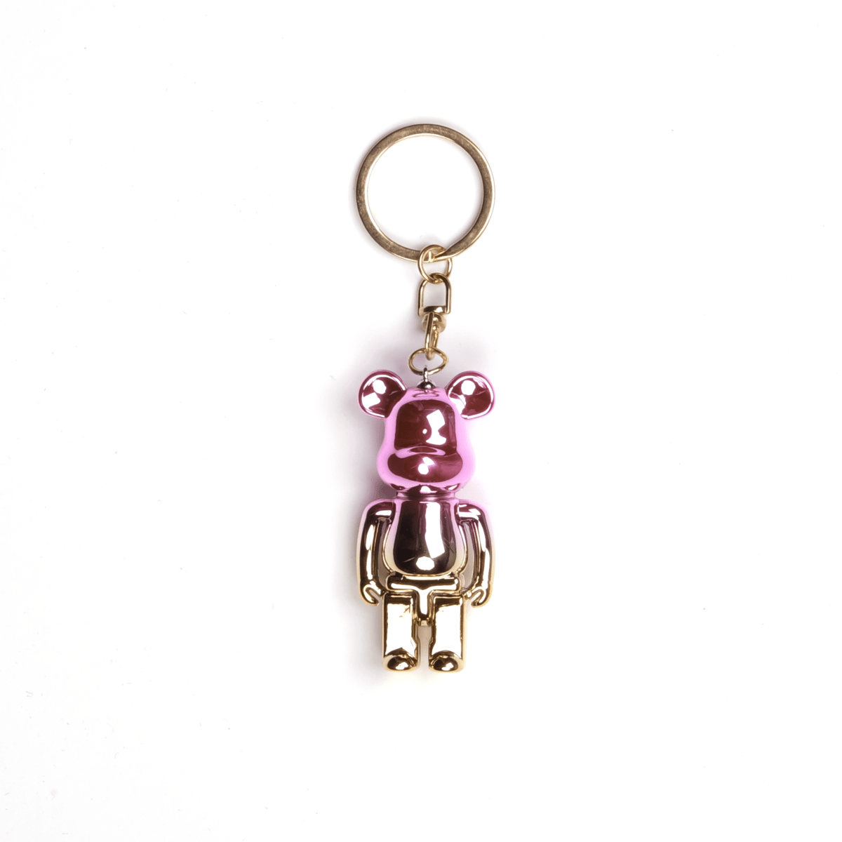 Charm Keychain Renkli Metal Maskot Süs Pembe altın - SUMTHINCS