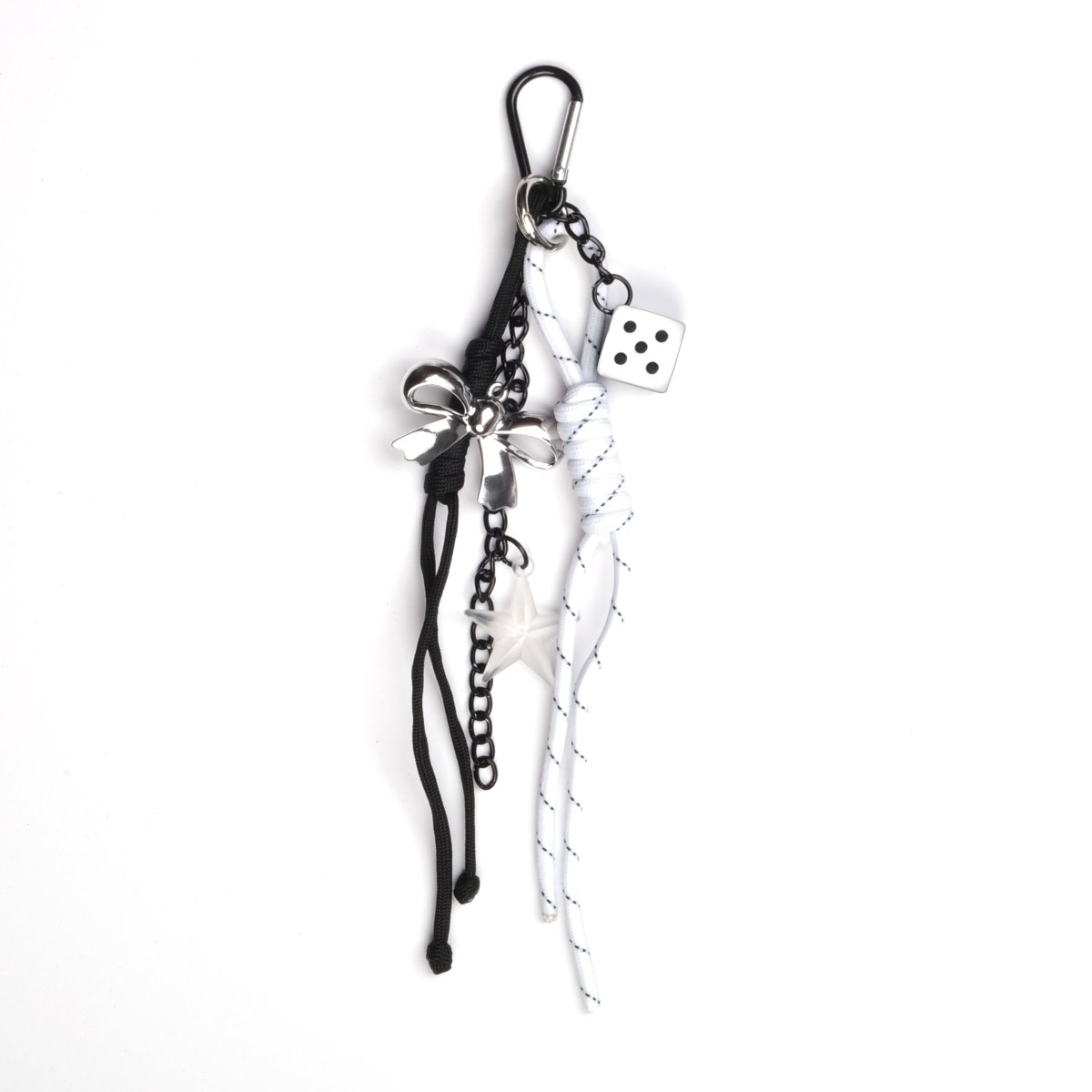 Charm Keychain Süs Beyaz ve Siyah - SUMTHINCS