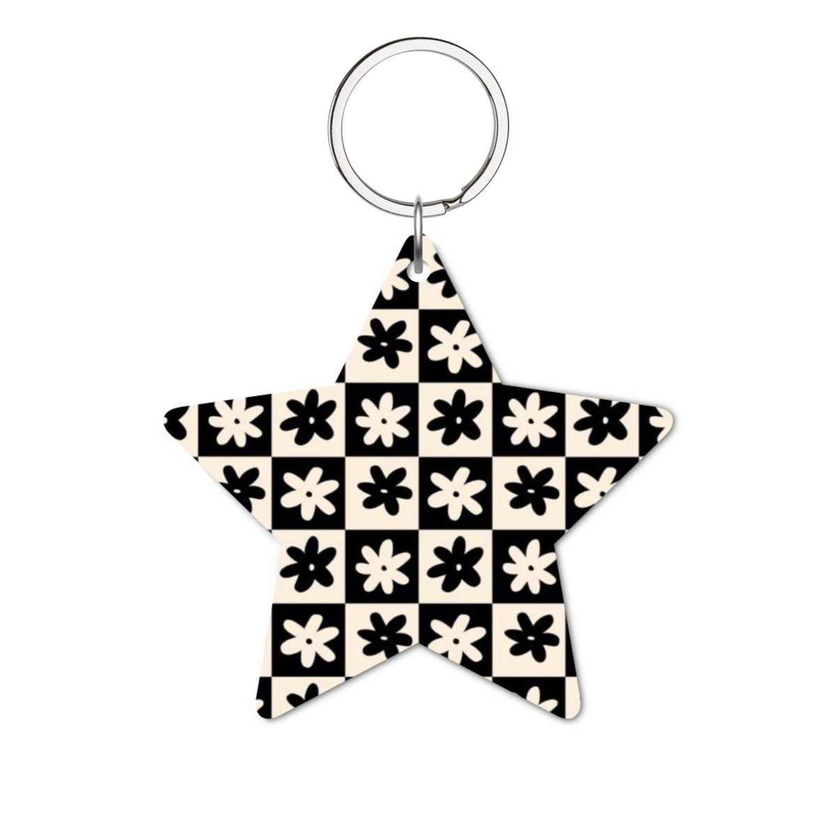 Check Flowers Glossy Yıldız Anahtarlık - SUMTHINCS