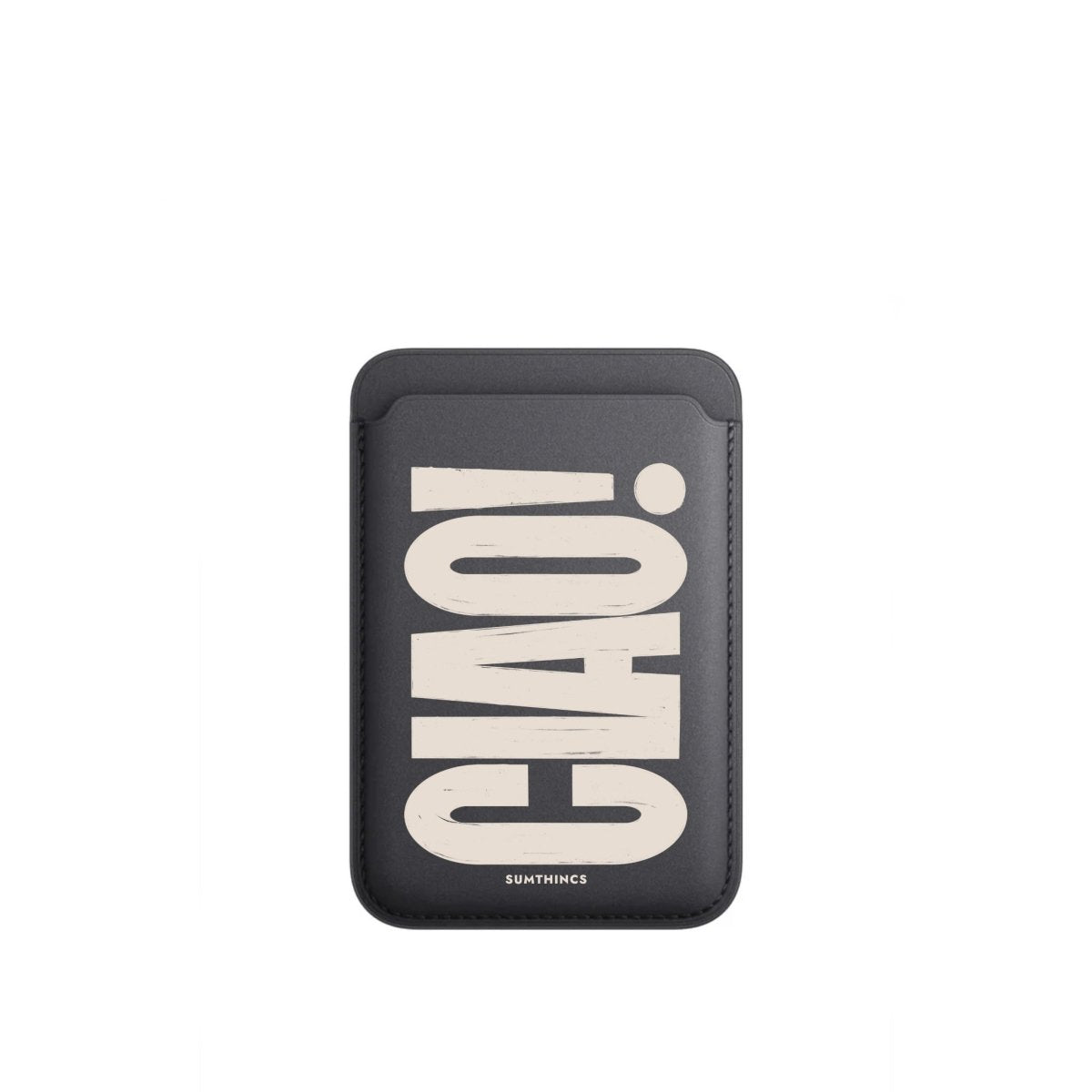 CIAO! MagSafe Deri Cüzdan Wallet Siyah - Sumthincs