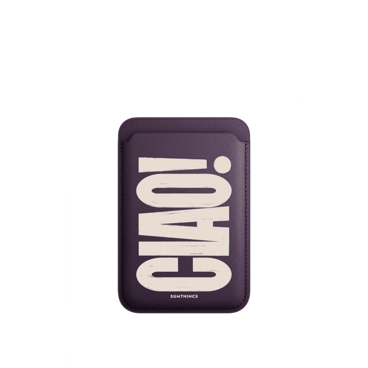 CIAO! MagSafe Deri Cüzdan Wallet Mor - Sumthincs