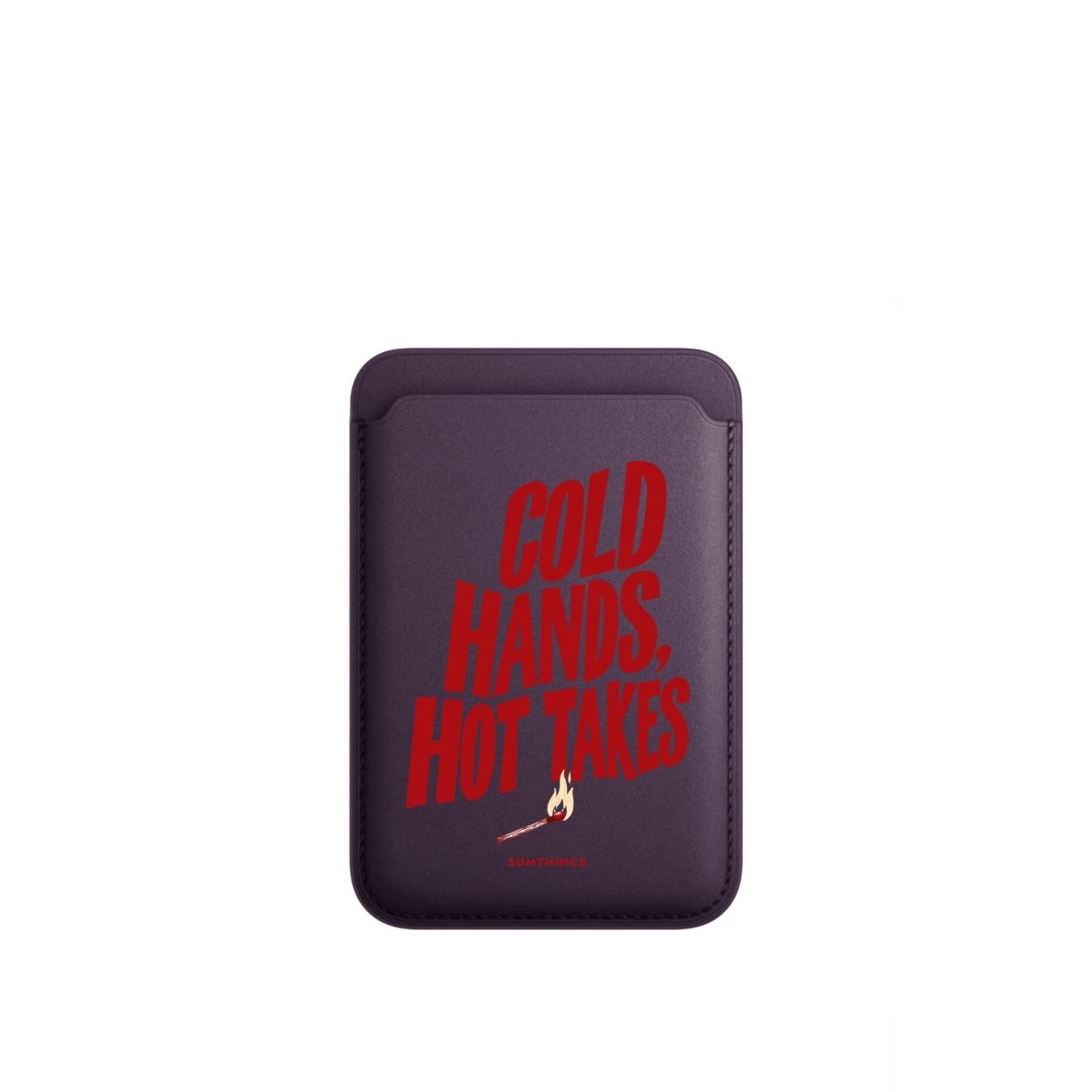 Cold Hands MagSafe Deri Cüzdan Wallet Mor - Sumthincs