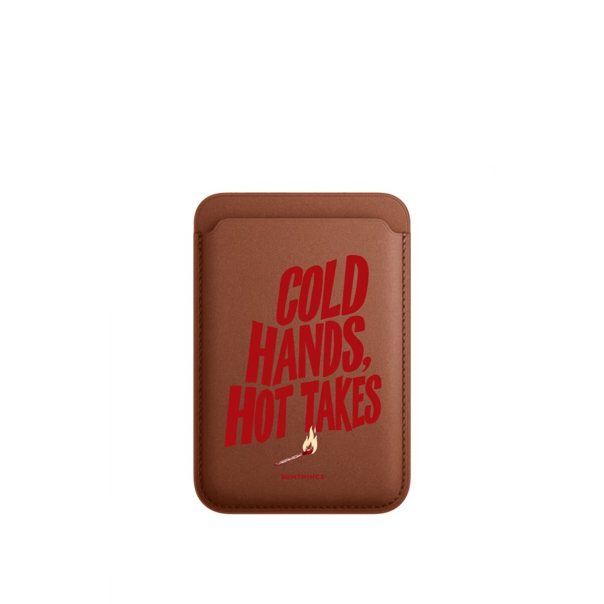 Cold Hands MagSafe Deri Cüzdan Wallet Kahverengi - Sumthincs