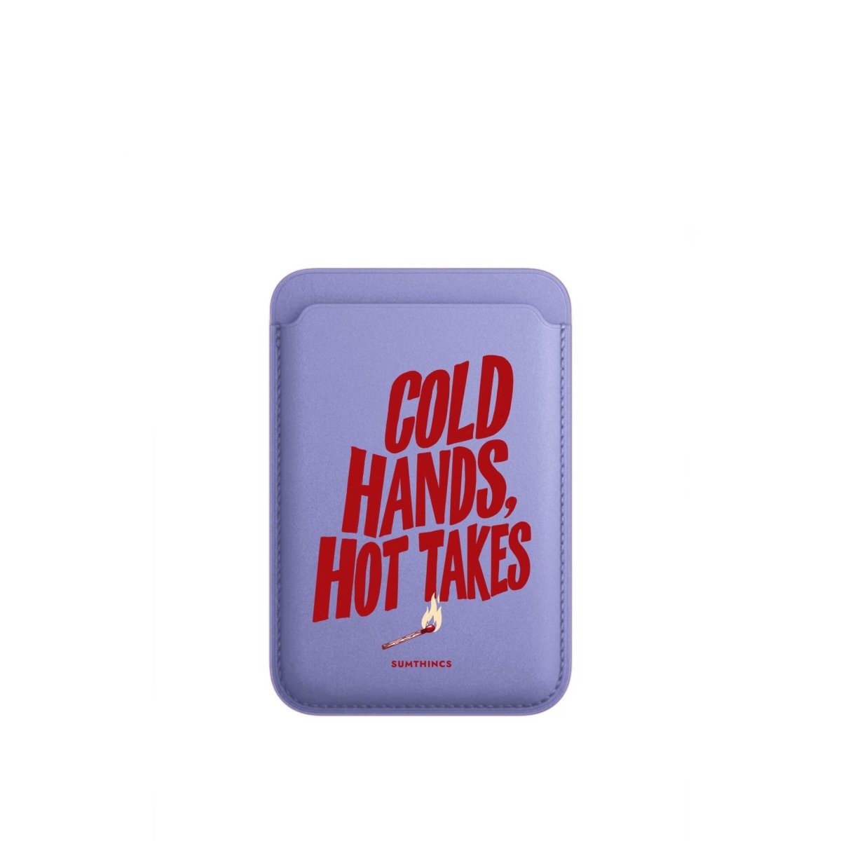 Cold Hands MagSafe Deri Cüzdan Wallet Lila - Sumthincs