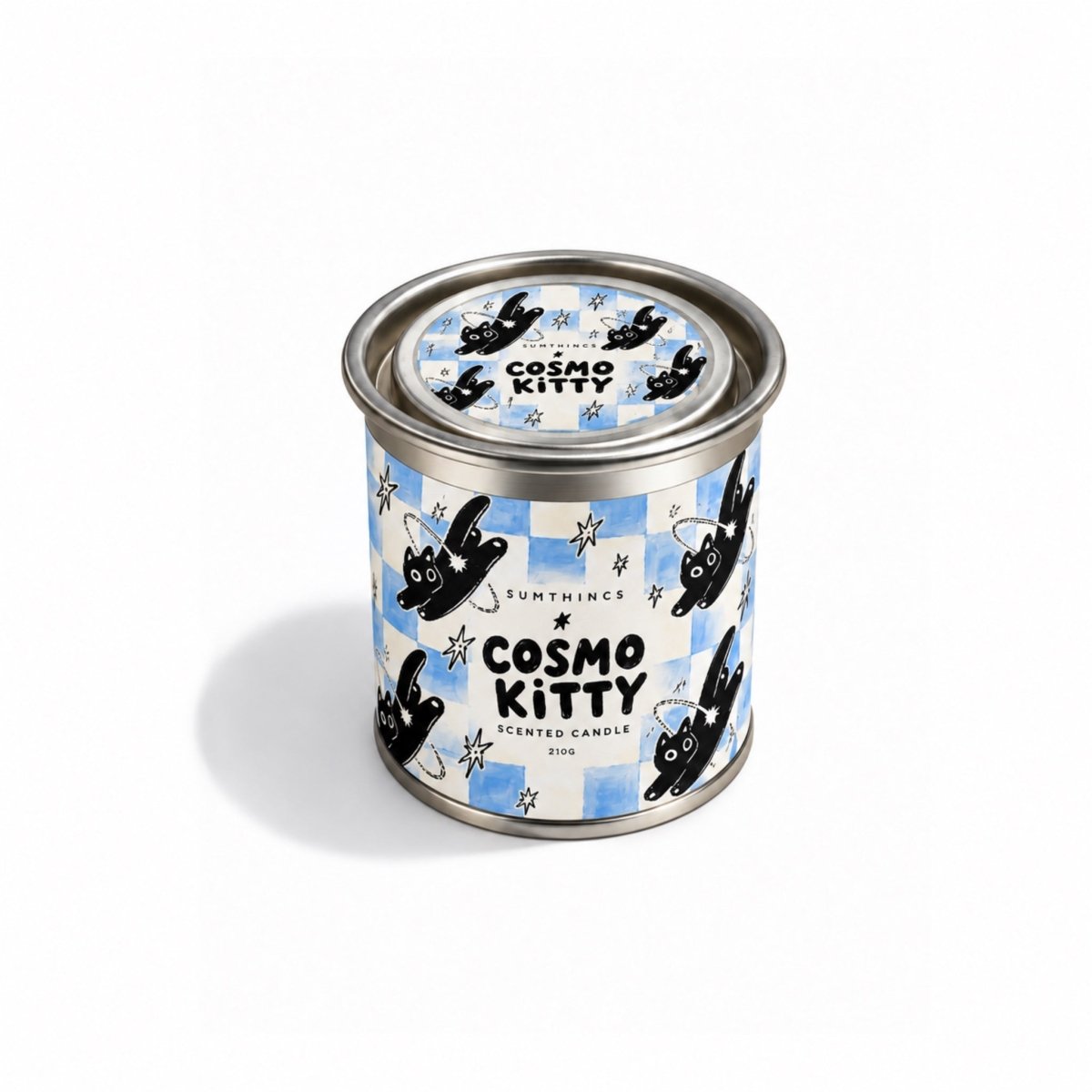 Cosmo Kitty – İris Çiçeği, Amber ve Vanilya Kokulu Soya Mum - Sumthincs