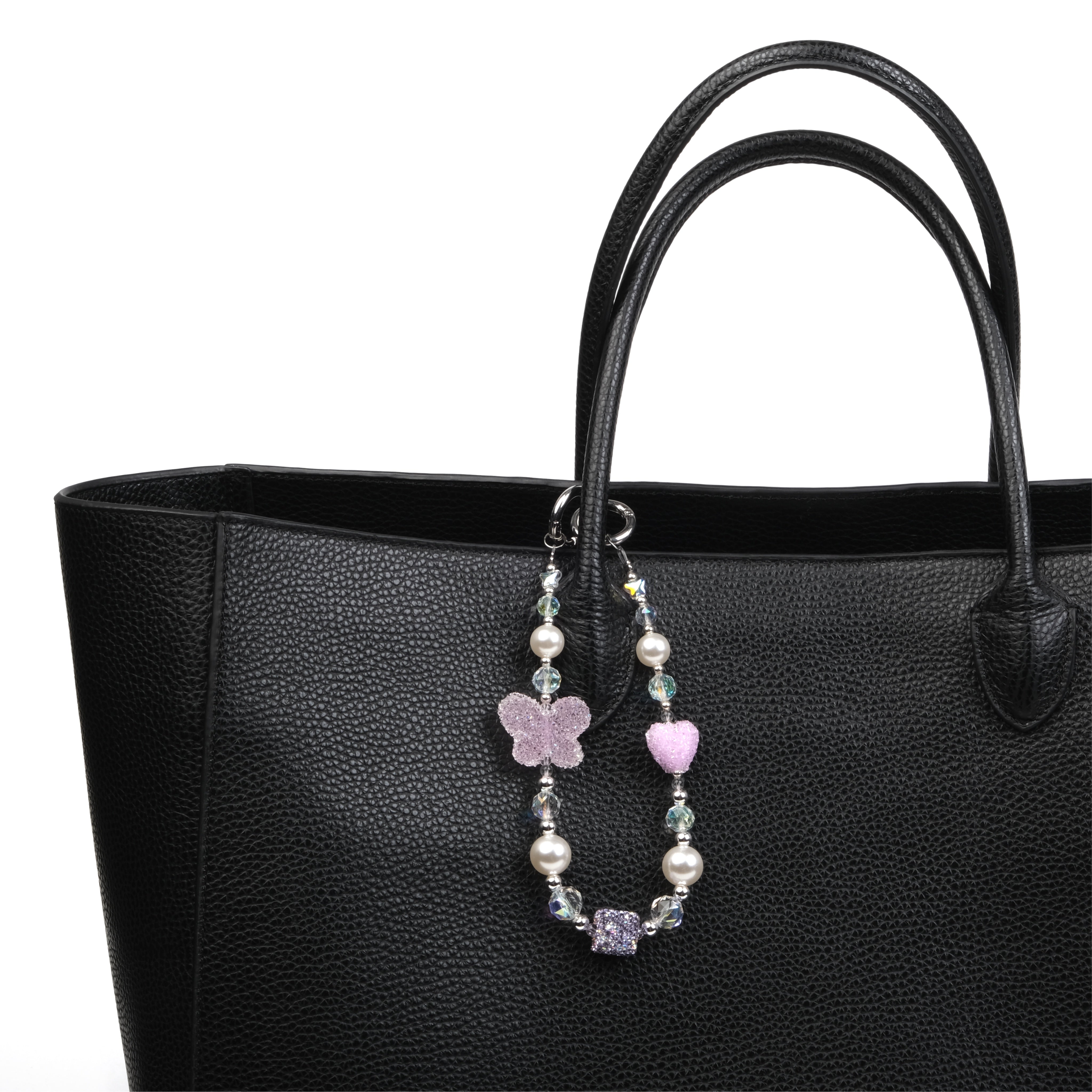 Crystal Butterfly Pink Charm Bilek Askısı - SUMTHINCS