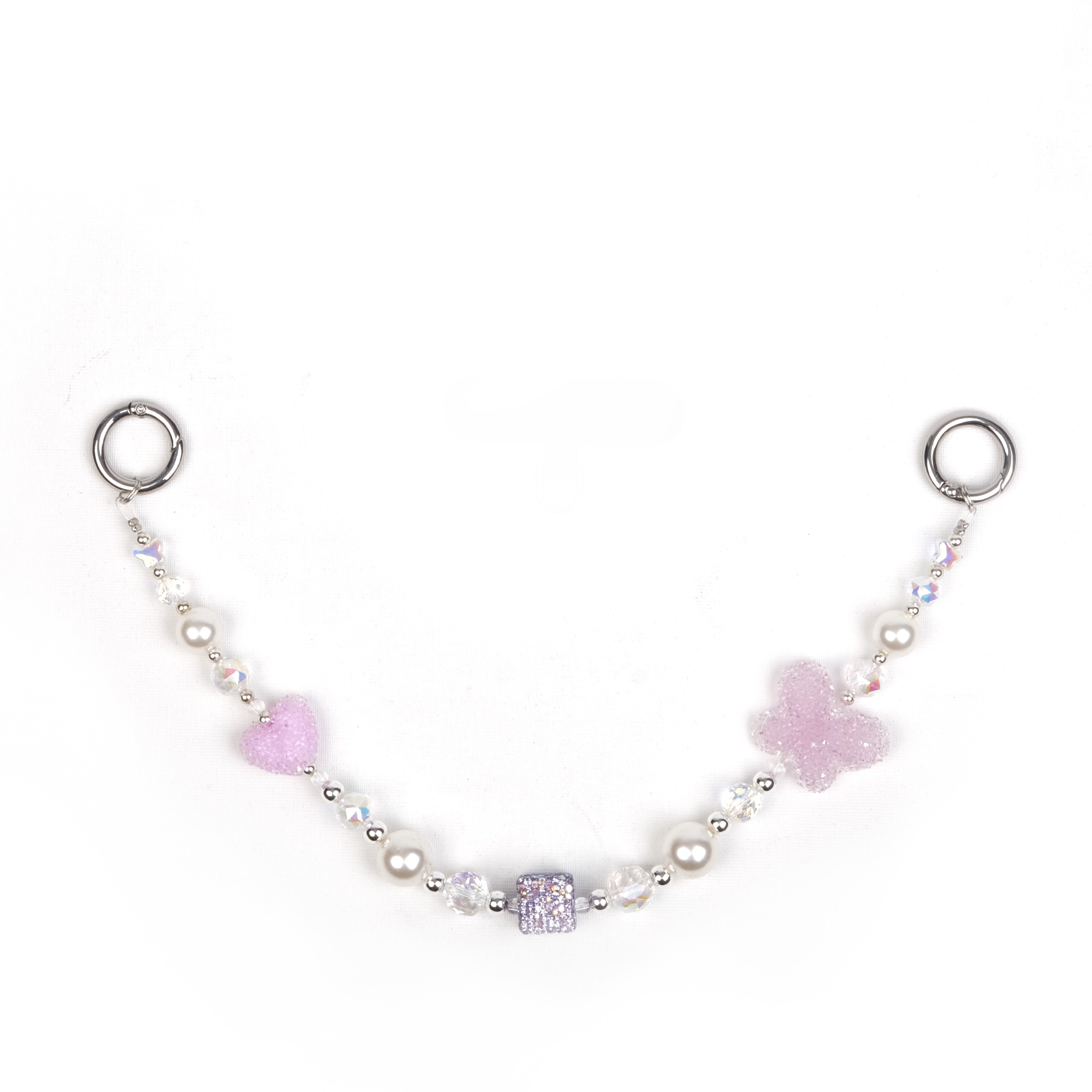 Crystal Butterfly Pink Charm Bilek Askısı - SUMTHINCS