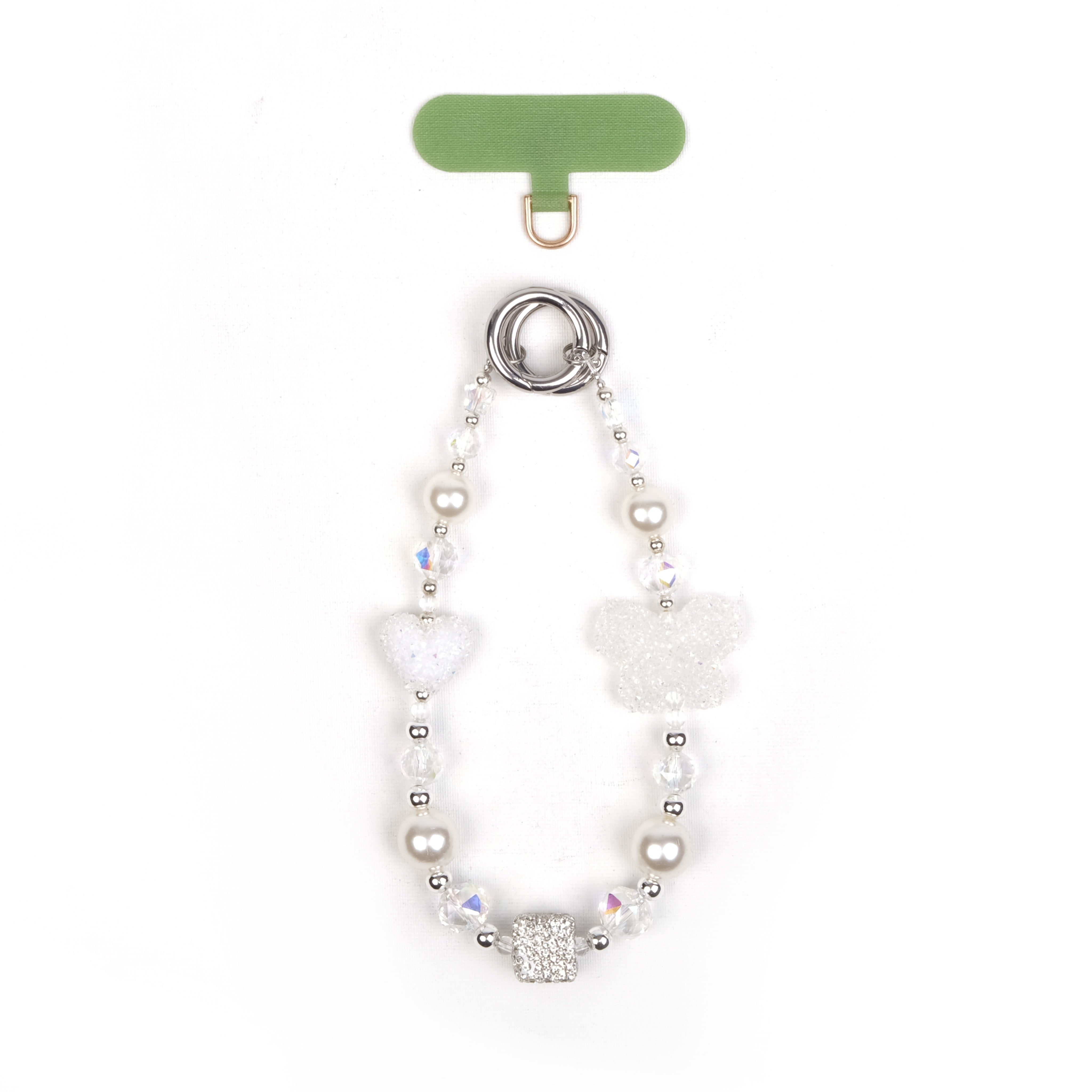 Crystal Butterfly White Charm Bilek Askısı - SUMTHINCS