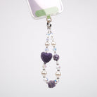 Crystal Heart Purple Charm Bilek Askısı - SUMTHINCS