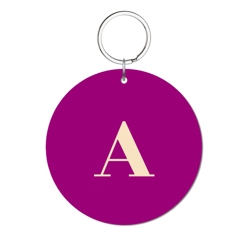 Didot Glossy Yuvarlak Kişiye Özel Anahtarlık - SUMTHINCS