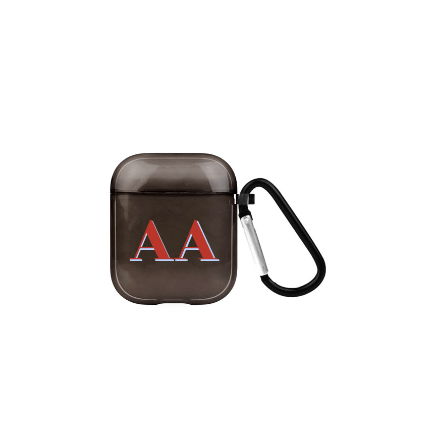 Didot Monogram Kişiye Özel AirPods Şeffaf Silikon Kılıf - SUMTHINCS