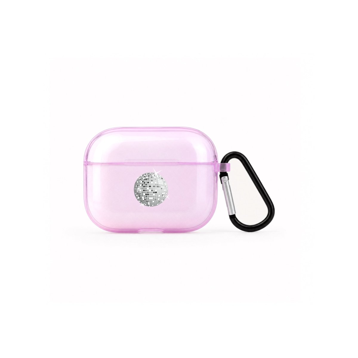 Disco Ball AirPods Pro Şeffaf Silikon Kılıf Lila - Sumthincs