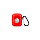 Disco Ball AirPods Şeffaf Silikon Kılıf Kırmızı - Sumthincs