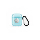 Disco Ball AirPods Şeffaf Silikon Kılıf Mavi - Sumthincs