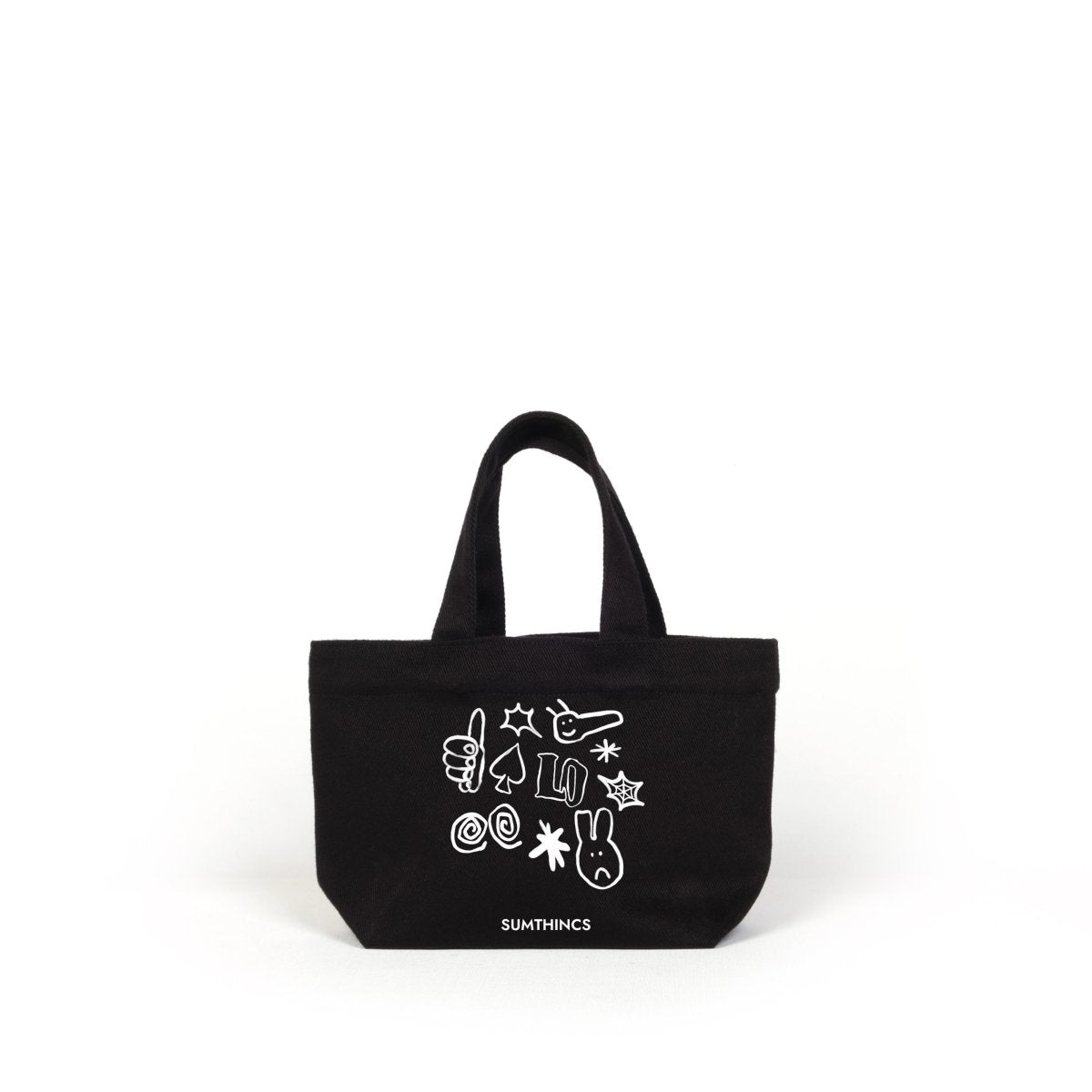 Doodle Tote Çanta Medium Siyah - Sumthincs