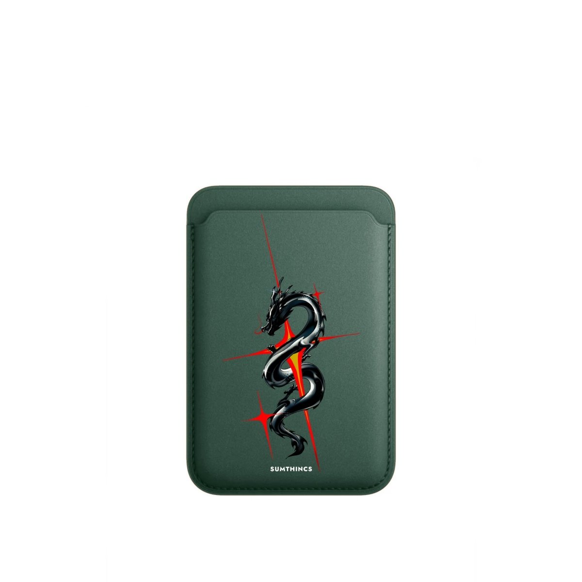 Dragonflare MagSafe Deri Cüzdan Wallet Kaktüs Yeşili - Sumthincs