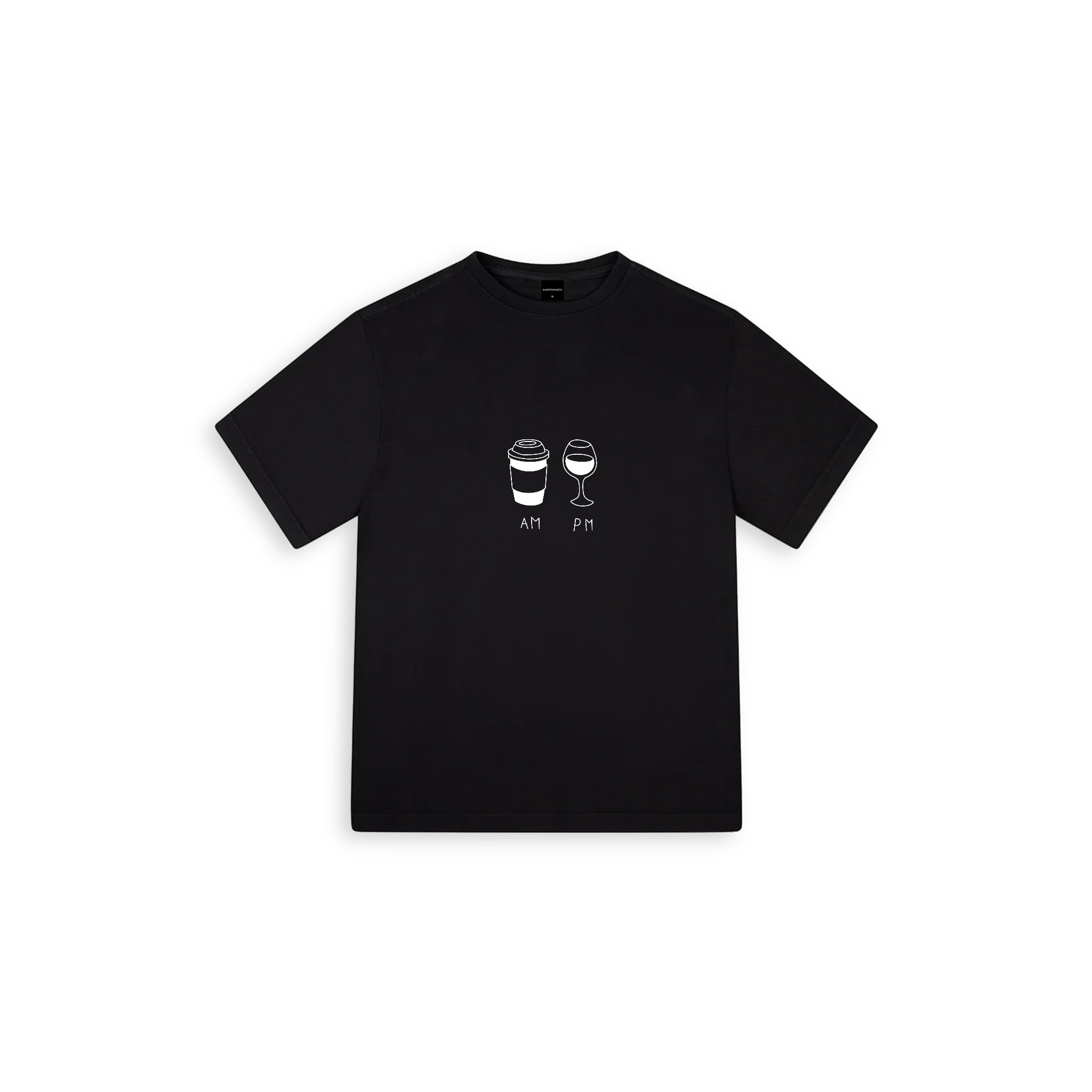 Drink Time Oversize Large T-shirt Siyah - SUMTHINCS