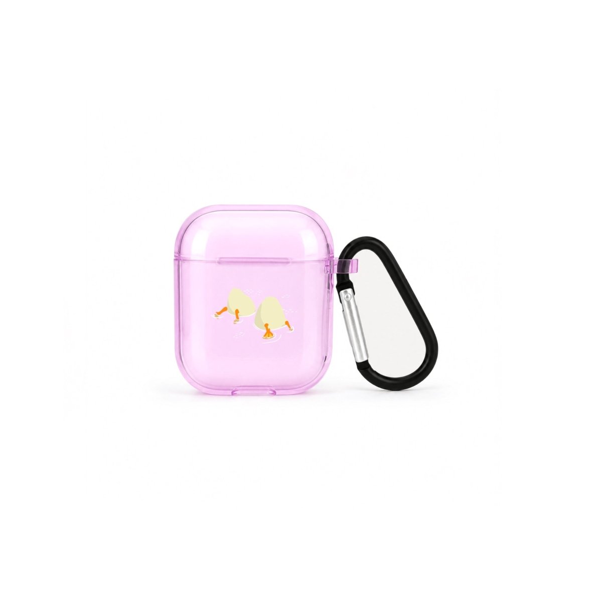 Ducks AirPods Şeffaf Silikon Kılıf Lila - Sumthincs