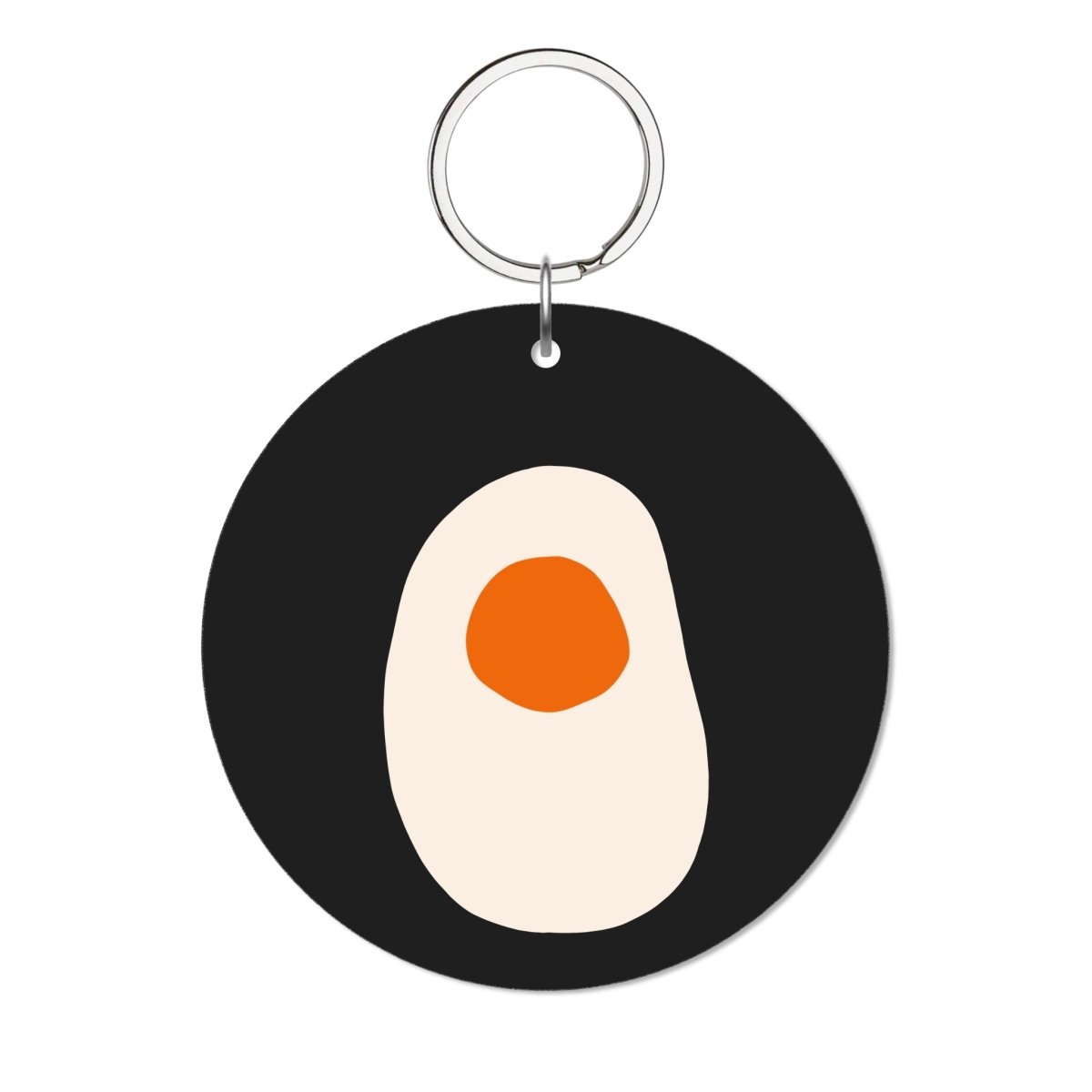 Egg Glossy Anahtarlık Charm Yuvarlak - Sumthincs