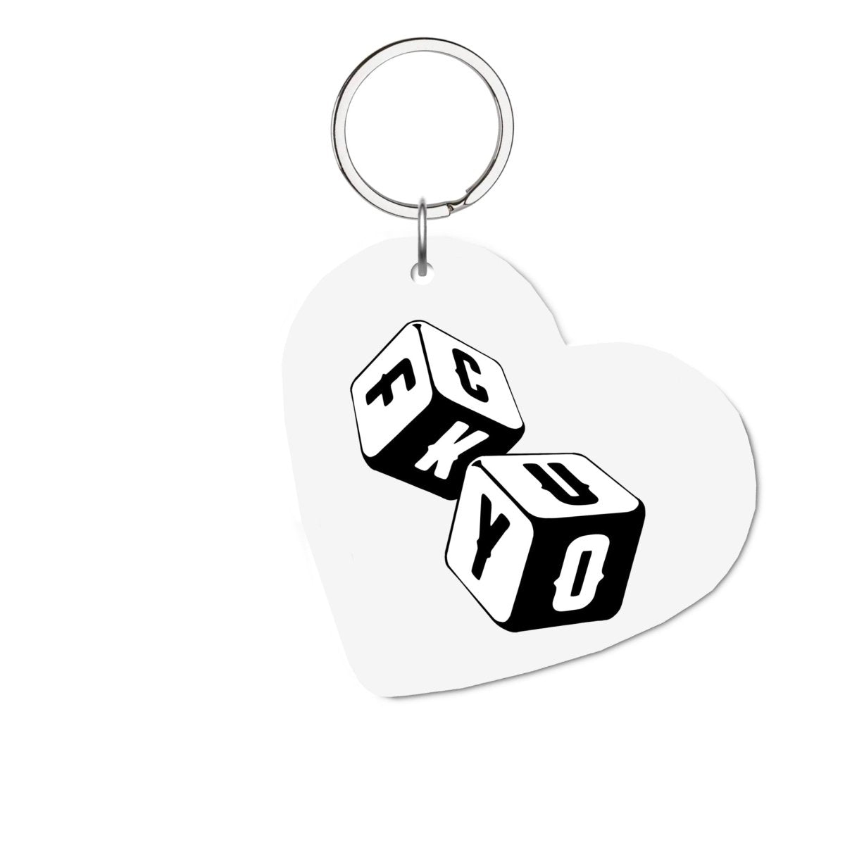 Fck You Glossy Kalp Anahtarlık - SUMTHINCS