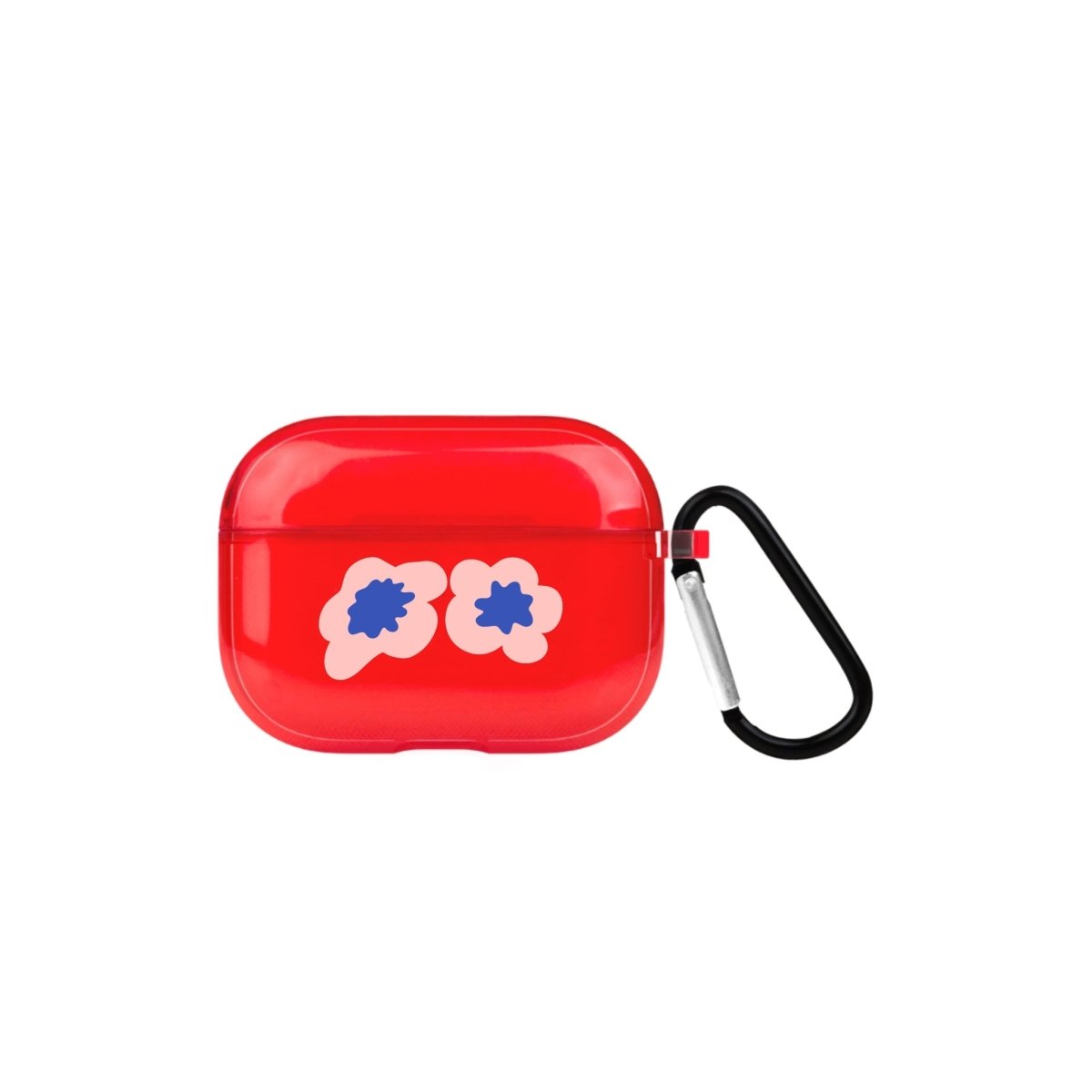 Fresh Flowers AirPods Pro 2 Şeffaf Silikon Kılıf Kırmızı - SUMTHINCS