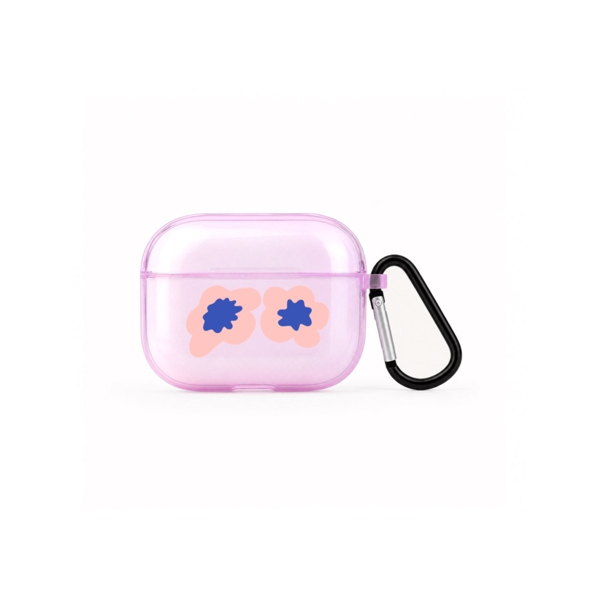 Fresh Flowers AirPods Pro Şeffaf Silikon Kılıf Lila - Sumthincs
