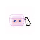 Fresh Flowers AirPods Pro Şeffaf Silikon Kılıf Lila - Sumthincs