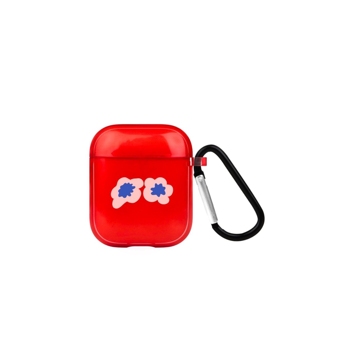 Fresh Flowers AirPods Şeffaf Silikon Kılıf Kırmızı - SUMTHINCS