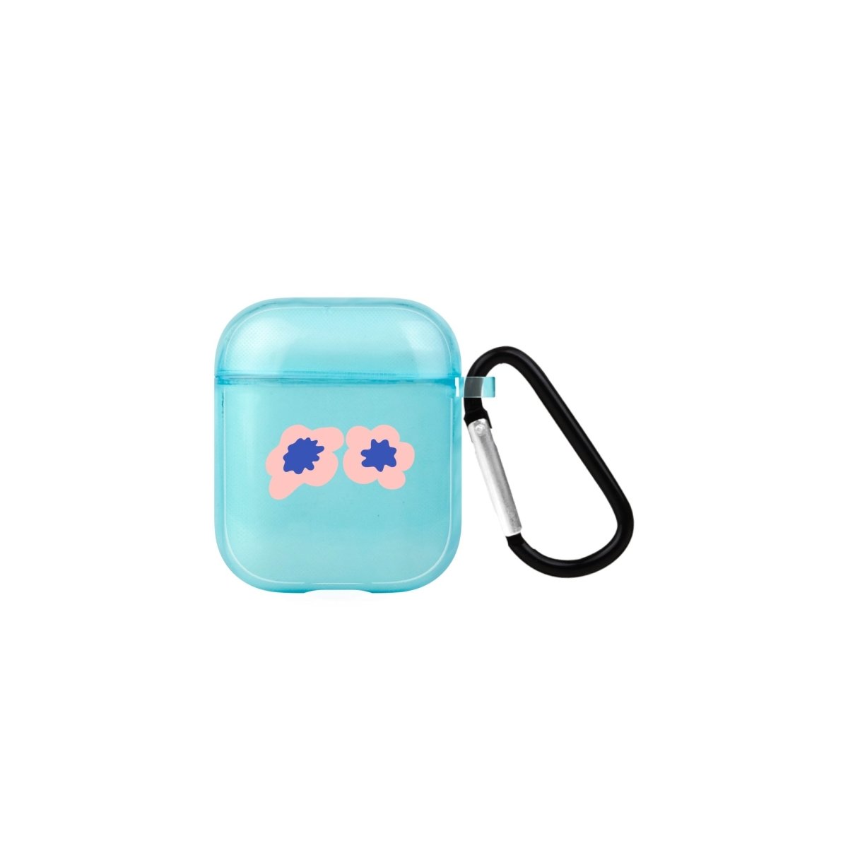 Fresh Flowers AirPods Şeffaf Silikon Kılıf Mavi - SUMTHINCS