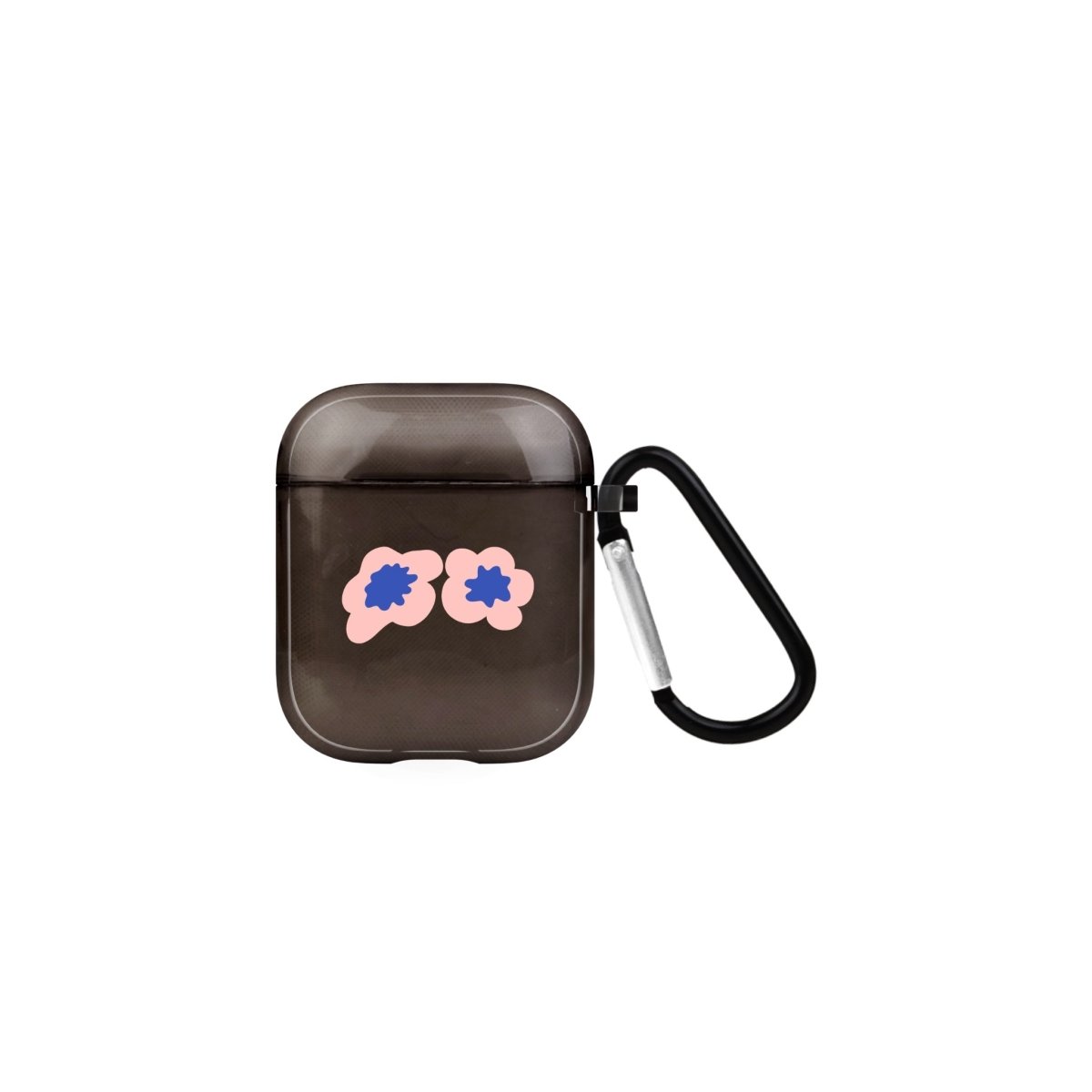 Fresh Flowers AirPods Şeffaf Silikon Kılıf Siyah - SUMTHINCS