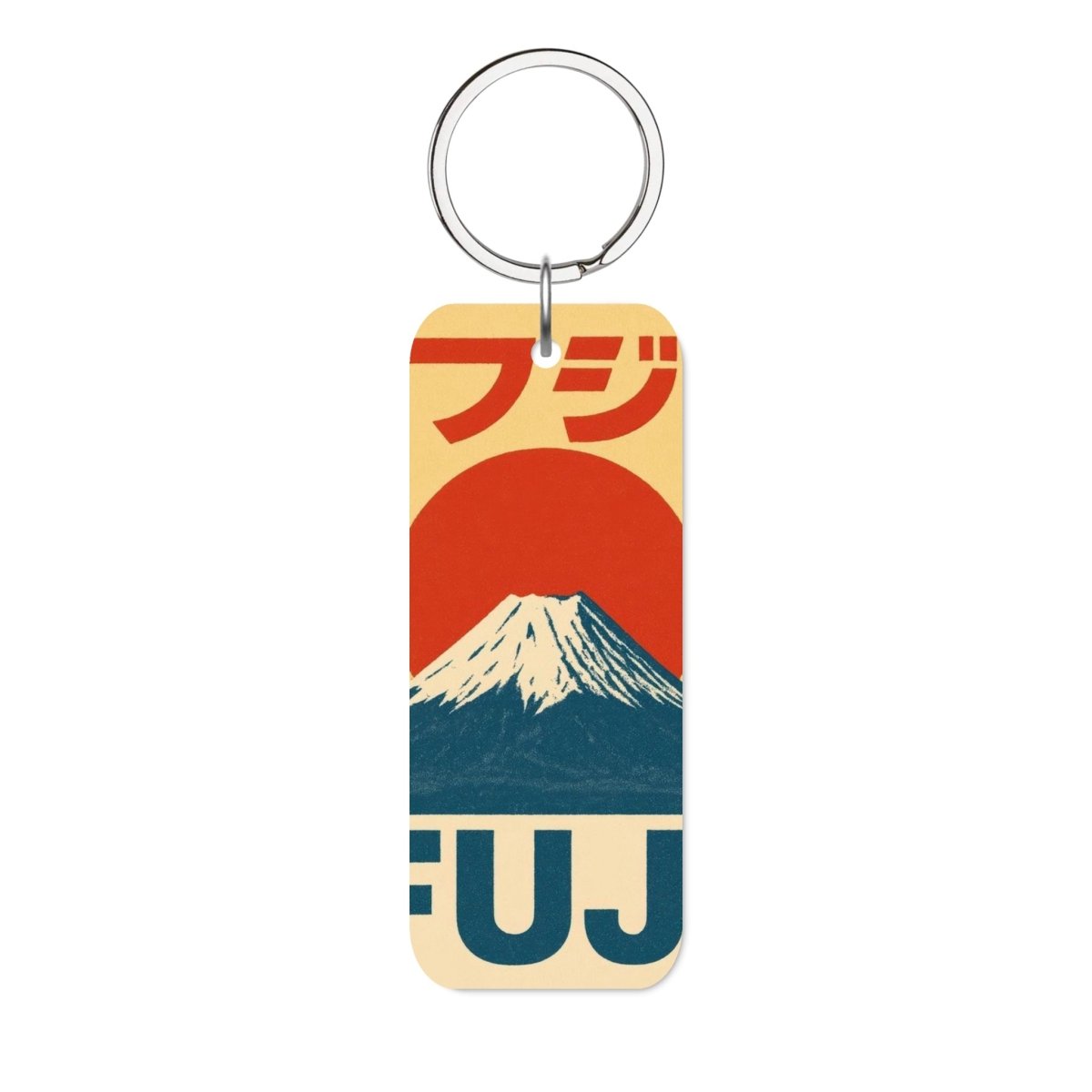 Fujisan Glossy Dikdörtgen Anahtarlık - Sumthincs