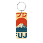 Fujisan Glossy Dikdörtgen Anahtarlık - Sumthincs