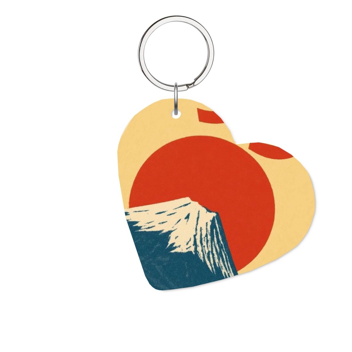 Fujisan Glossy Kalp Anahtarlık - Sumthincs