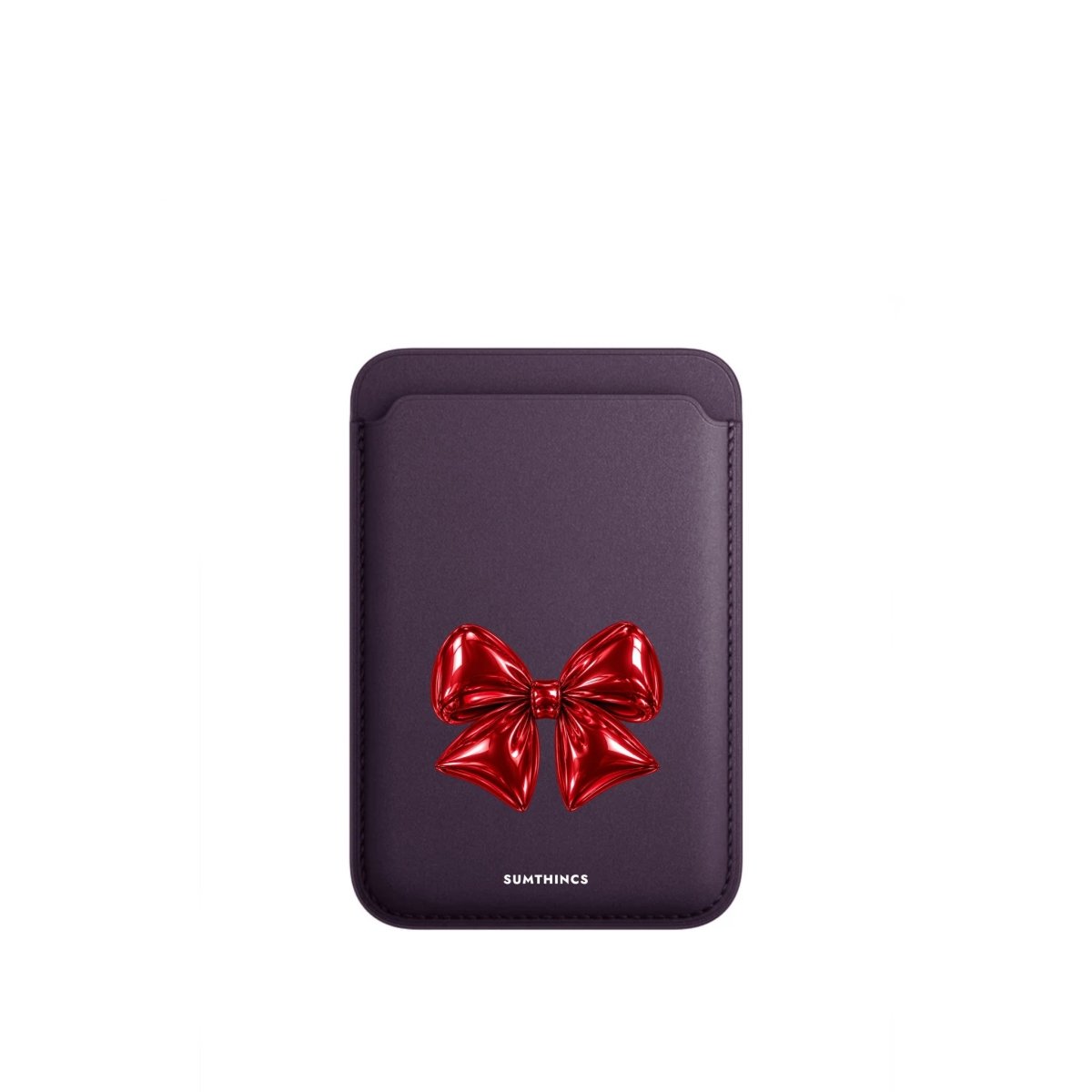 Glimmer MagSafe Deri Cüzdan Wallet Mor - Sumthincs