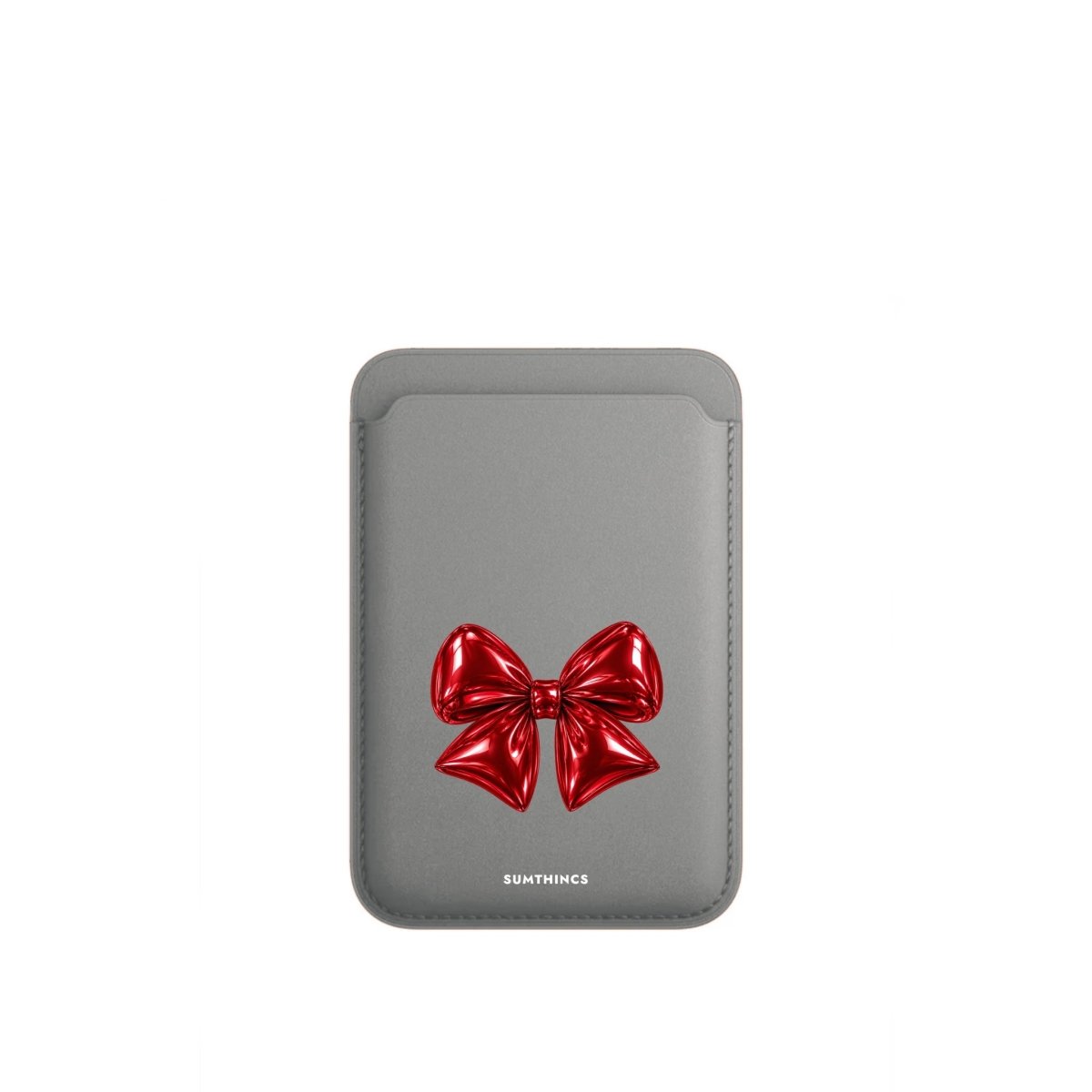 Glimmer MagSafe Deri Cüzdan Wallet Gri - Sumthincs