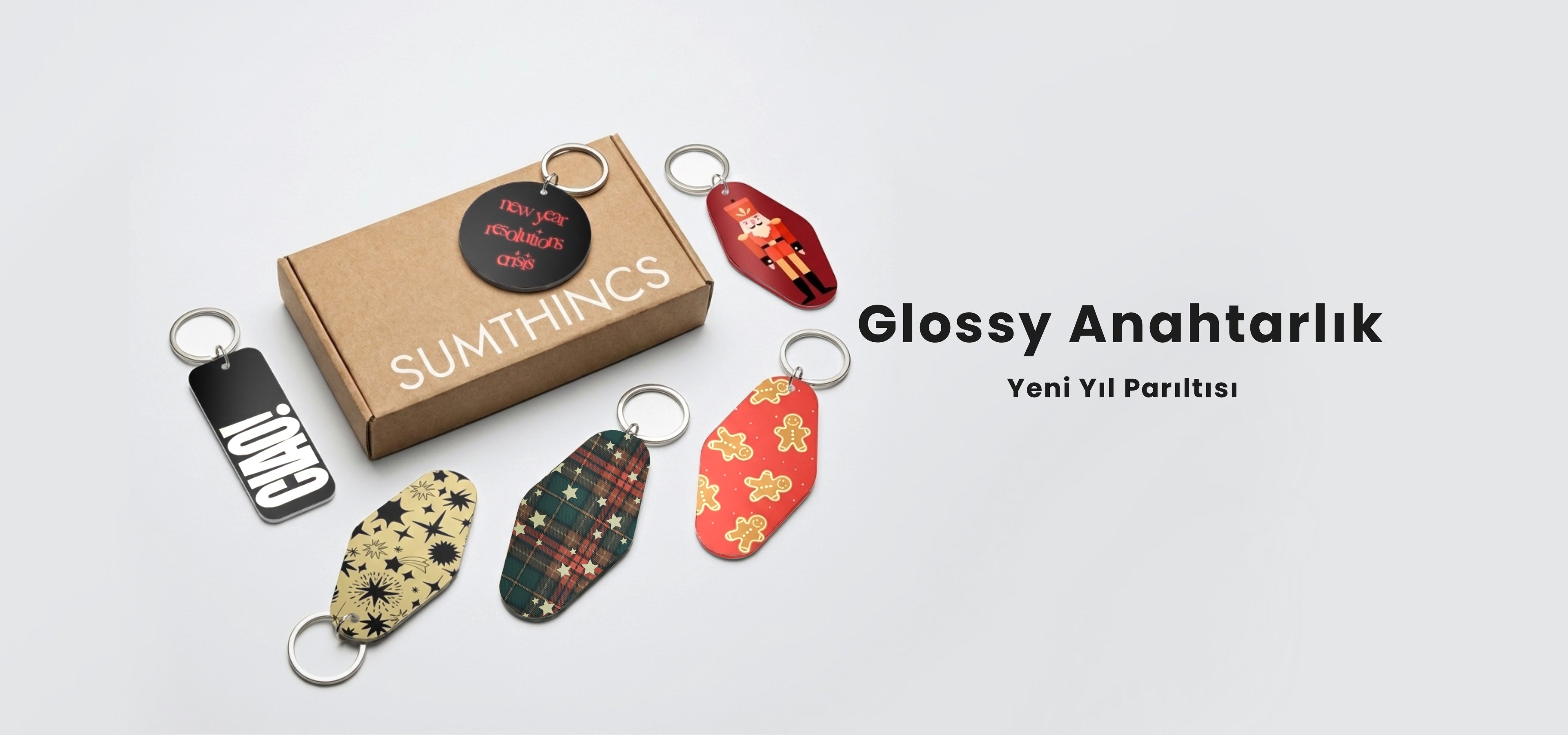 glossy charm anahtarlık süs