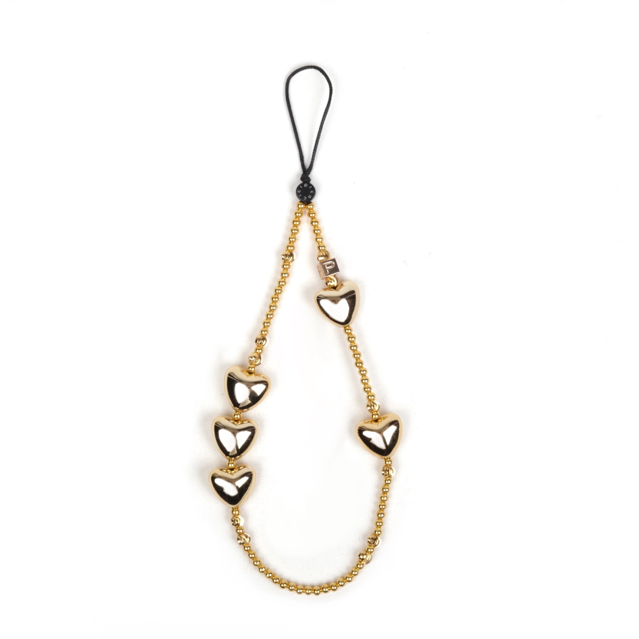 Gold Hearts Telefon Bilek Askısı - SUMTHINCS