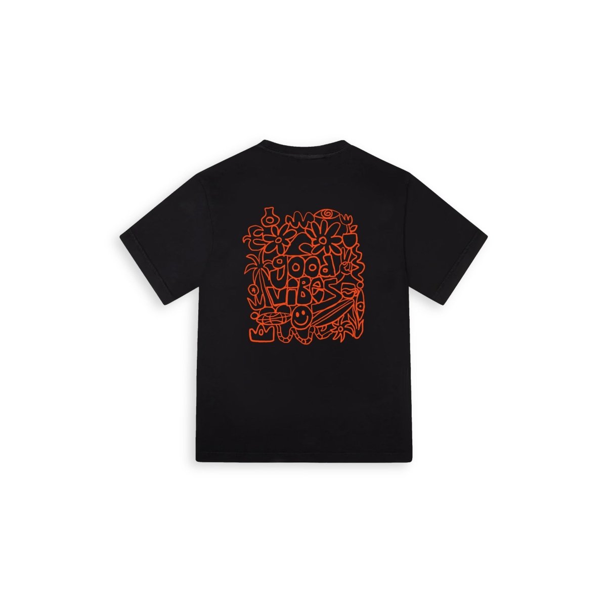 Good Vibes Oversize T-shirt Siyah - Sumthincs